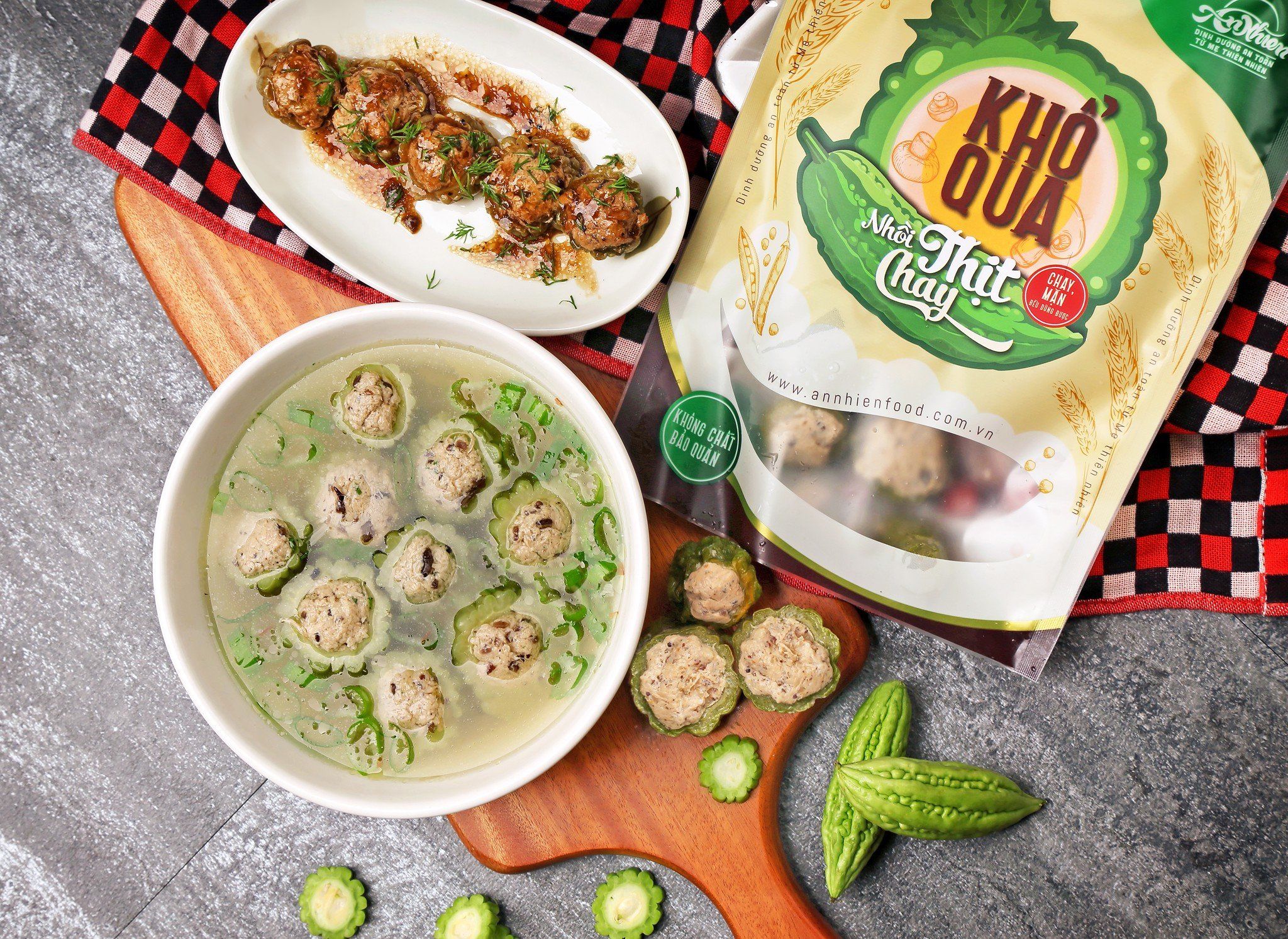  Khổ Qua Nhồi Thịt Chay (Vegan Vietnamese Stuffed Bitter Melon) 