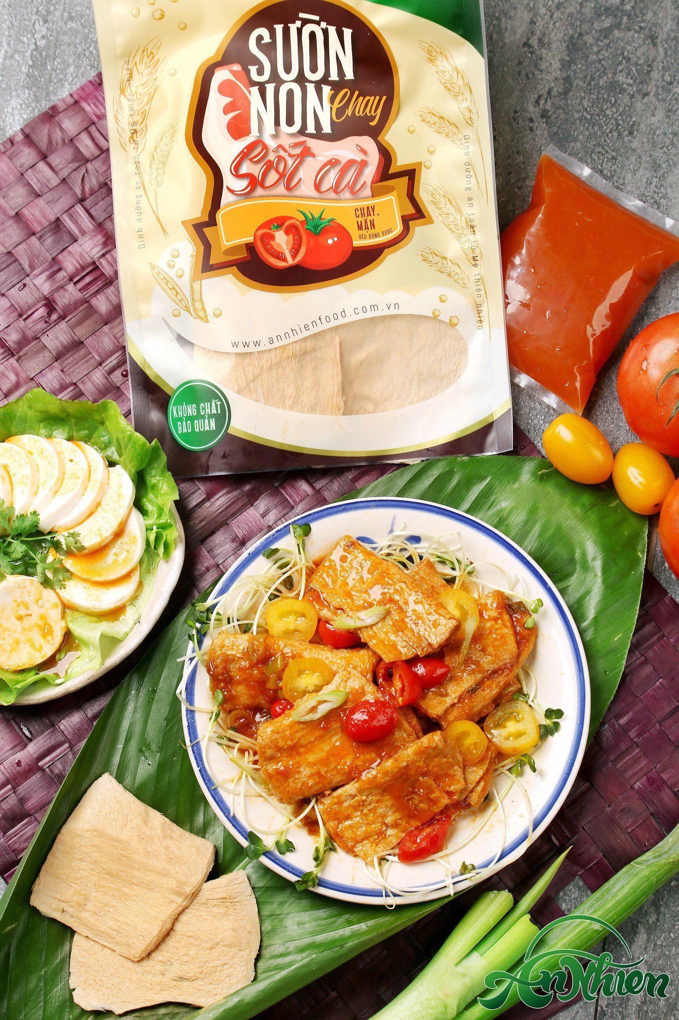 Sườn Non Sốt Cà Chay (Vegan Pork Chop with Tomato Sauce)