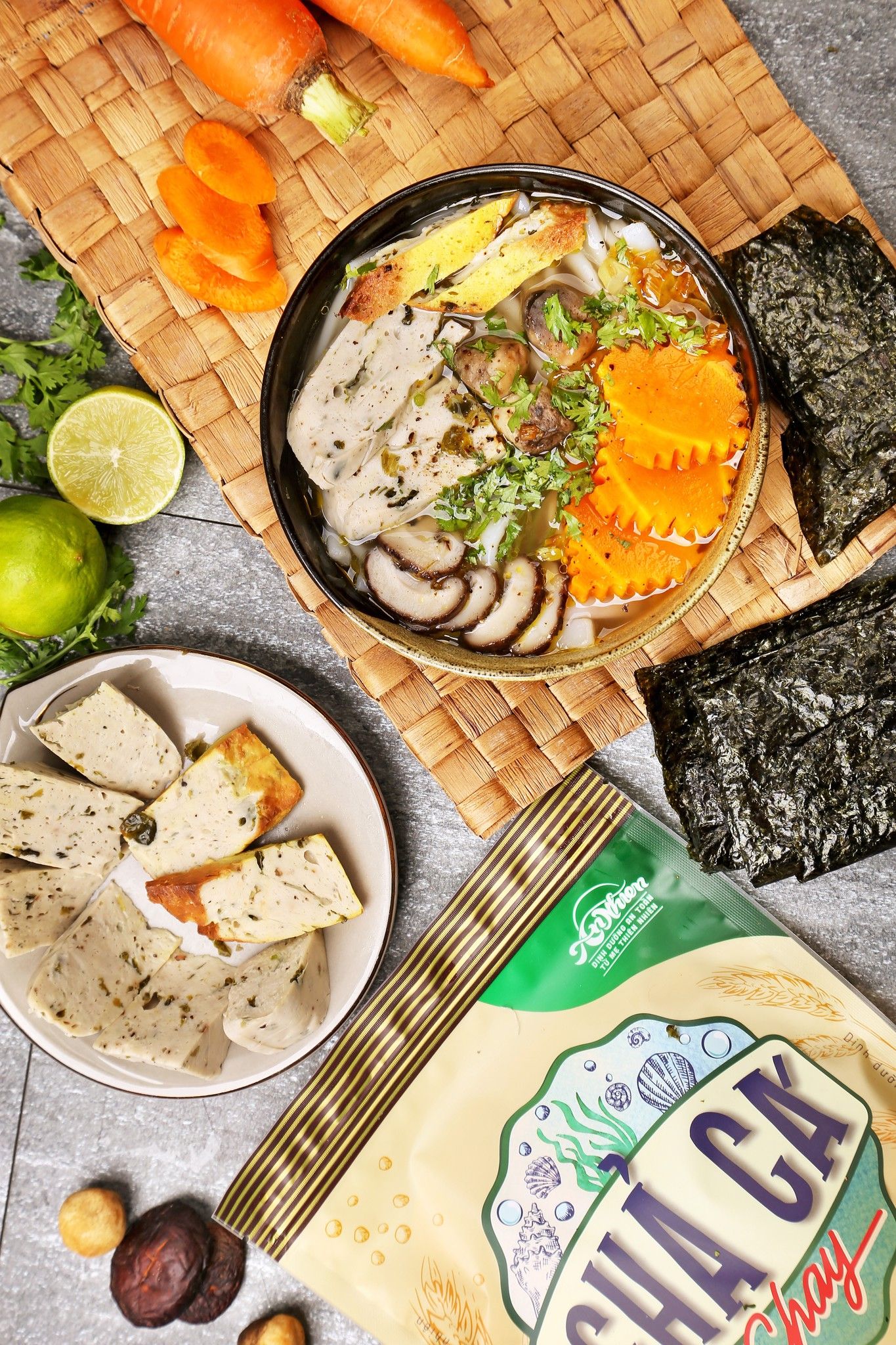 Chả Cá Chay (Vegan Baloney with Seaweed)