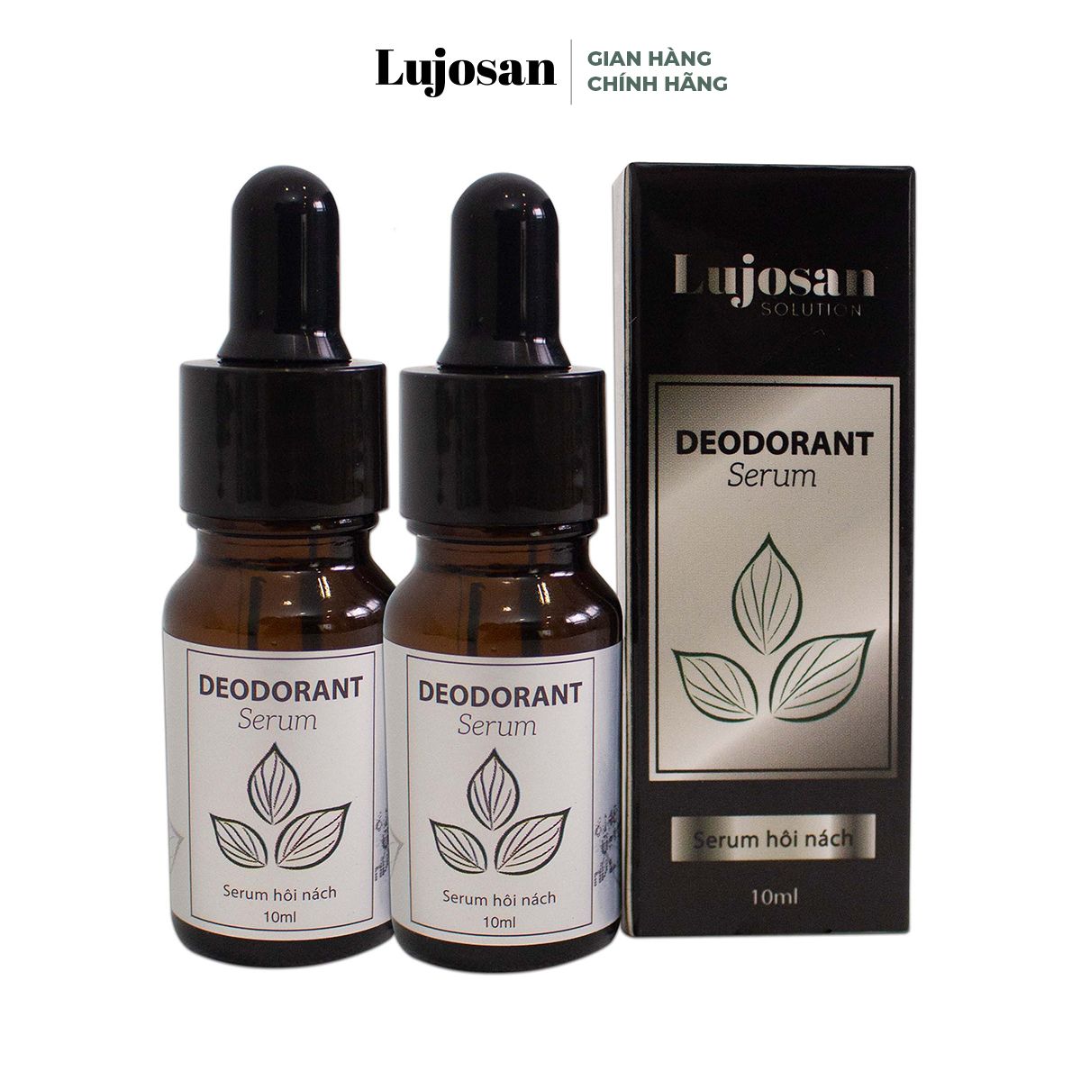 Combo 2 Serum khử mùi hôi nách Ngăn tiết mồ hôi giúp làm giảm thâm nách không gây ố vàng áo DEODORANT LUJOSAN 10ml x 2