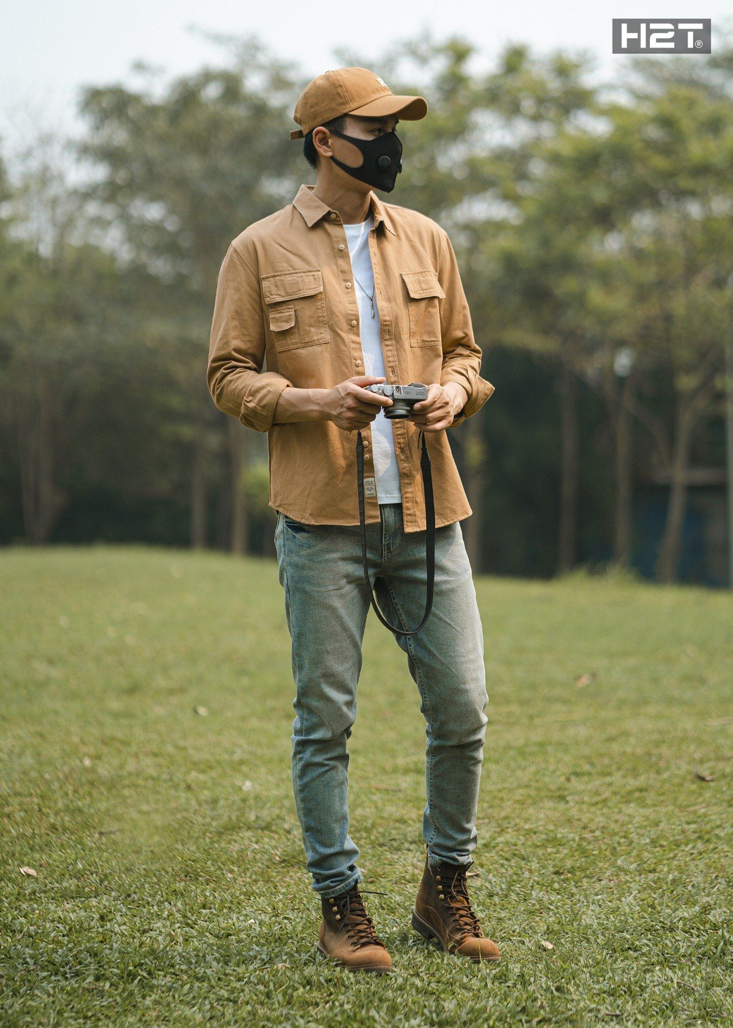 Áo sơ mi Simwood Denim HAI TÚI ỐP 1253
