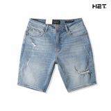  Quần Shorts Light Blue Ripped Slimfit Simwood Denim 1547 