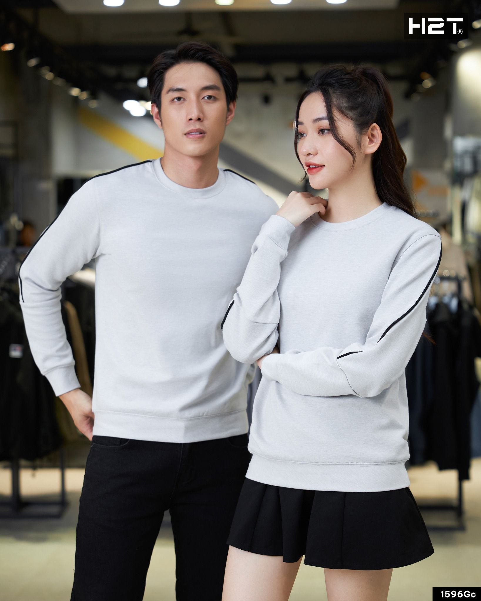 Áo Thun Nỉ Silky Phối Viền Tay 1596