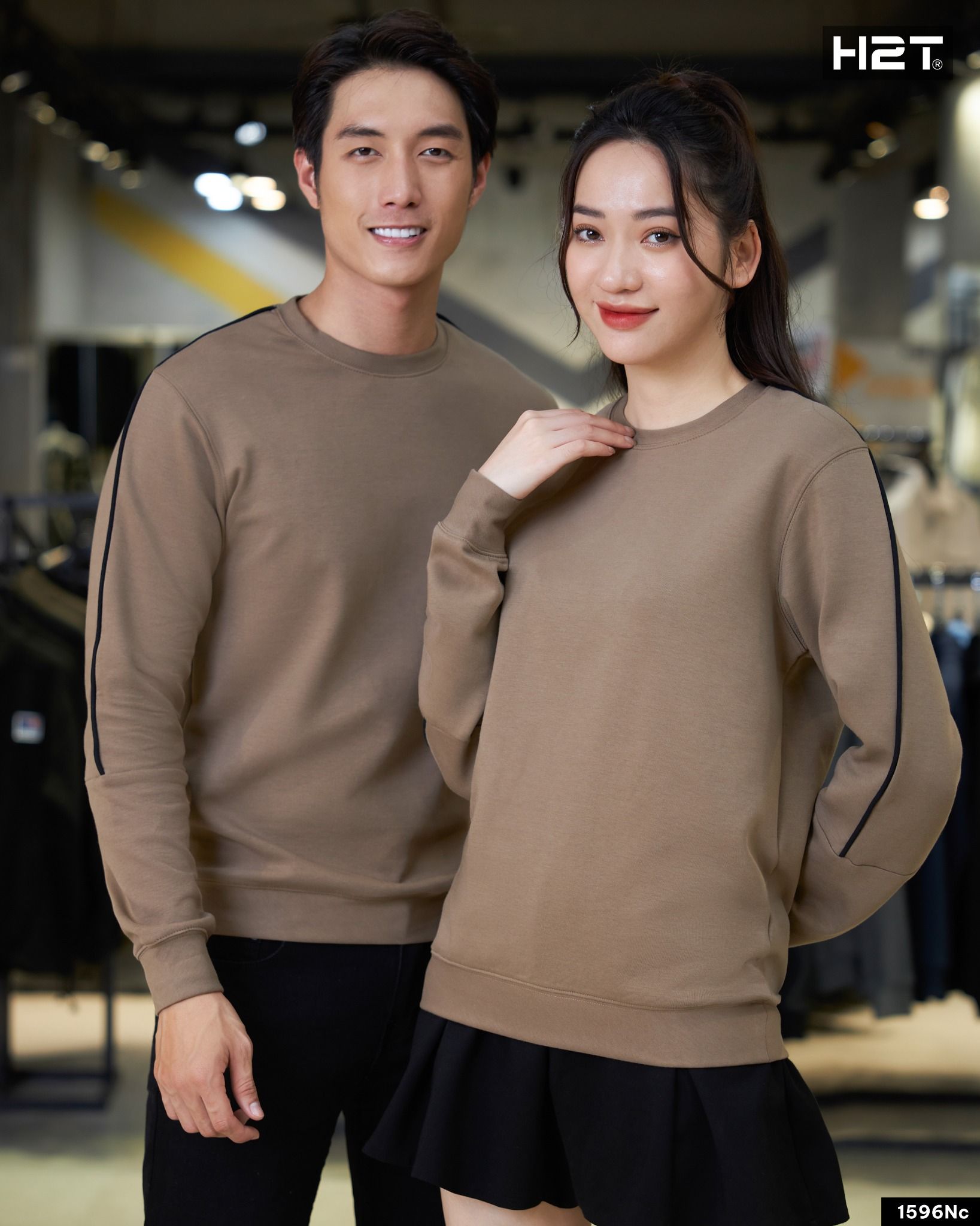 Áo Thun Nỉ Silky Phối Viền Tay 1596