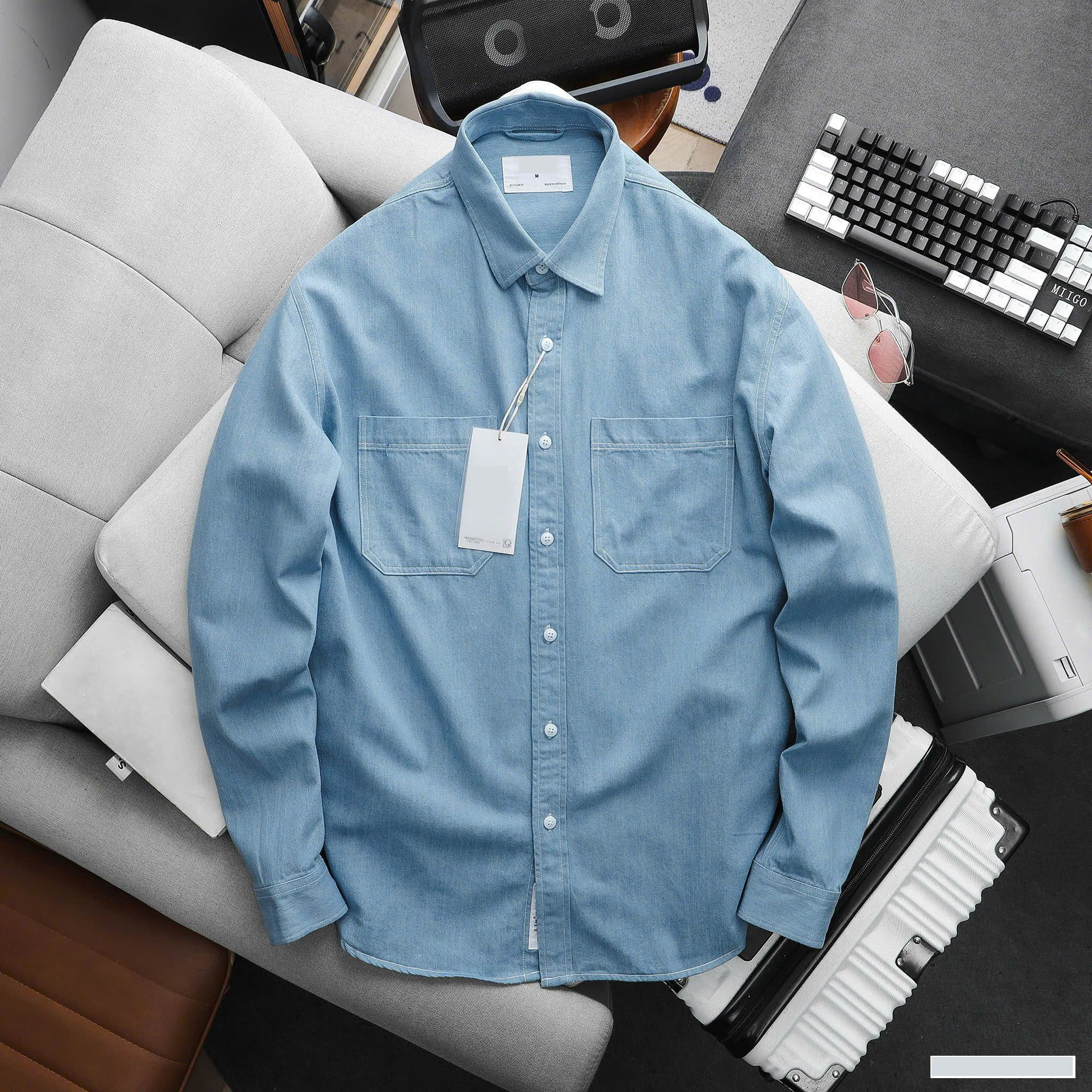 Áo Sơ Mi Denim Shirt Two Pocket 1857