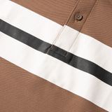  Áo Polo Striped Leather Chest 1641 