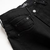  Quần Jeans Black Ripped Slim Tapper 1629 