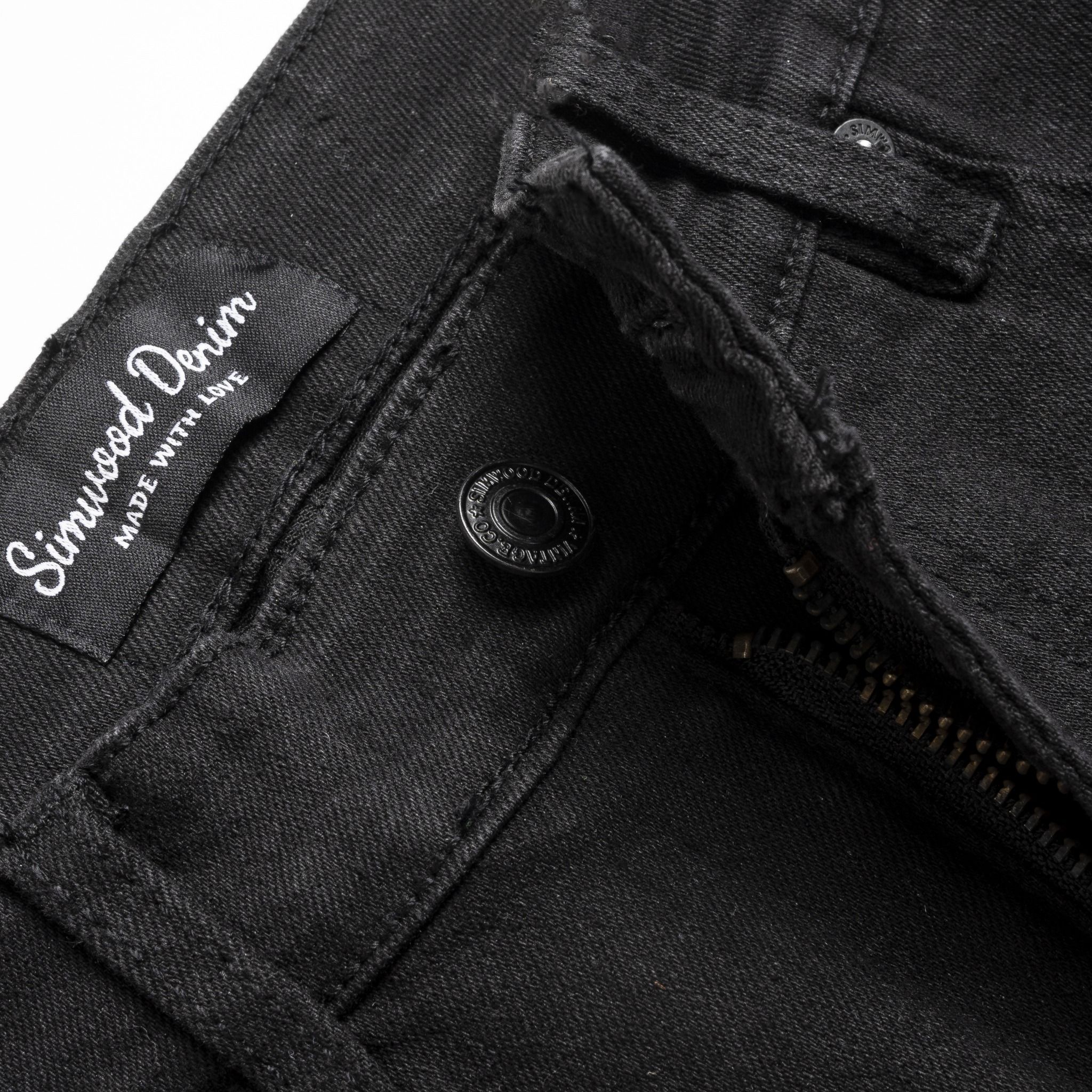 Quần Jeans Black Ripped Slim Tapper 1629