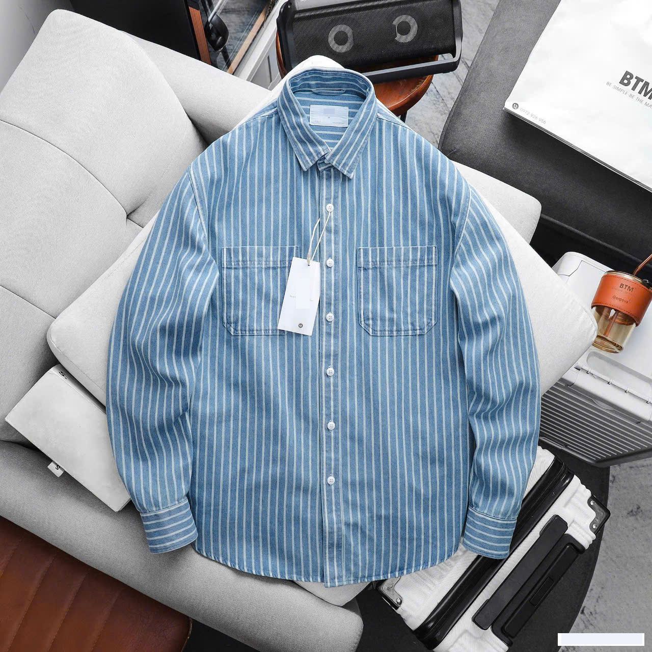 Áo Sơ Mi Denim Shirt Two Pocket 1857