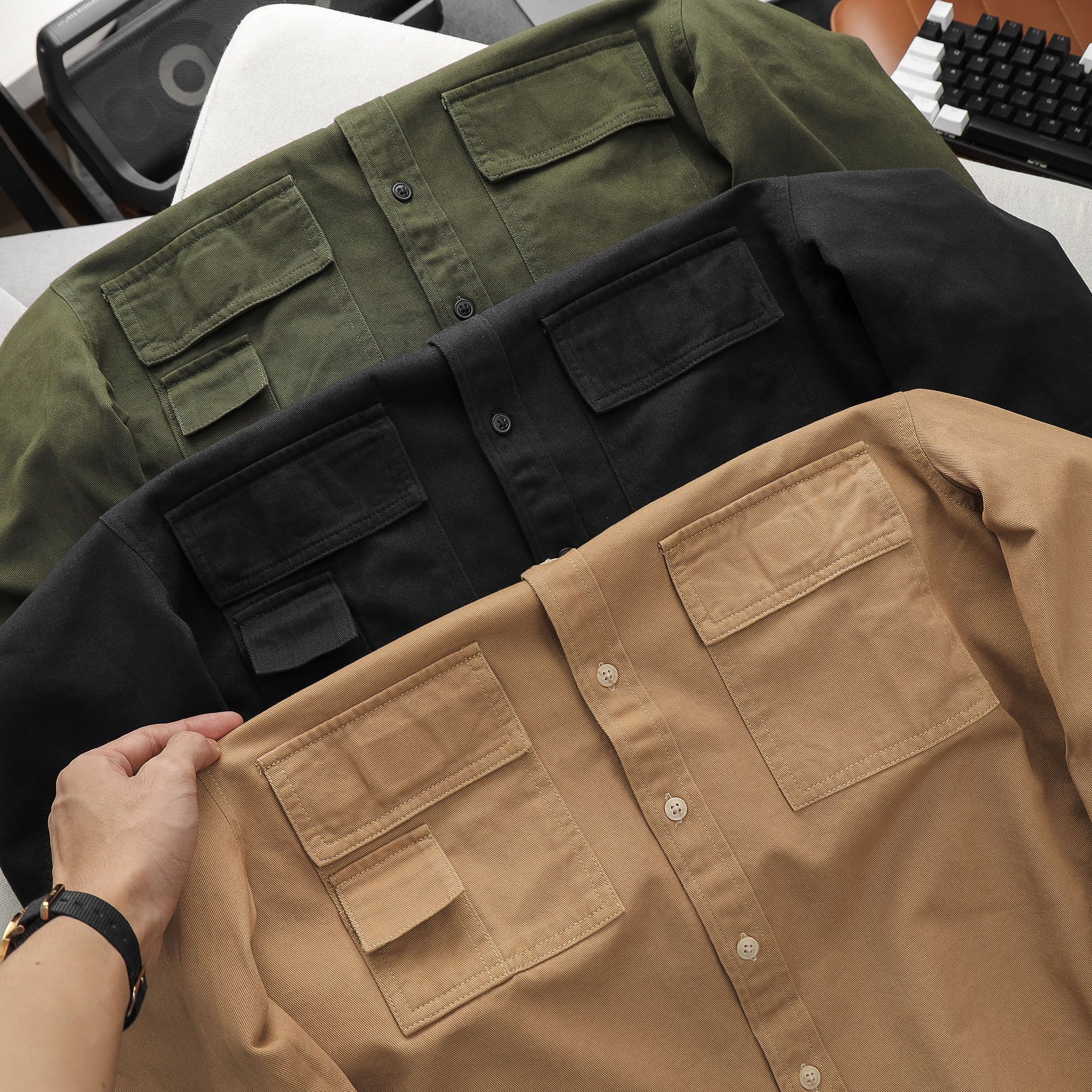 Áo sơ mi Simwood Denim HAI TÚI ỐP 1253