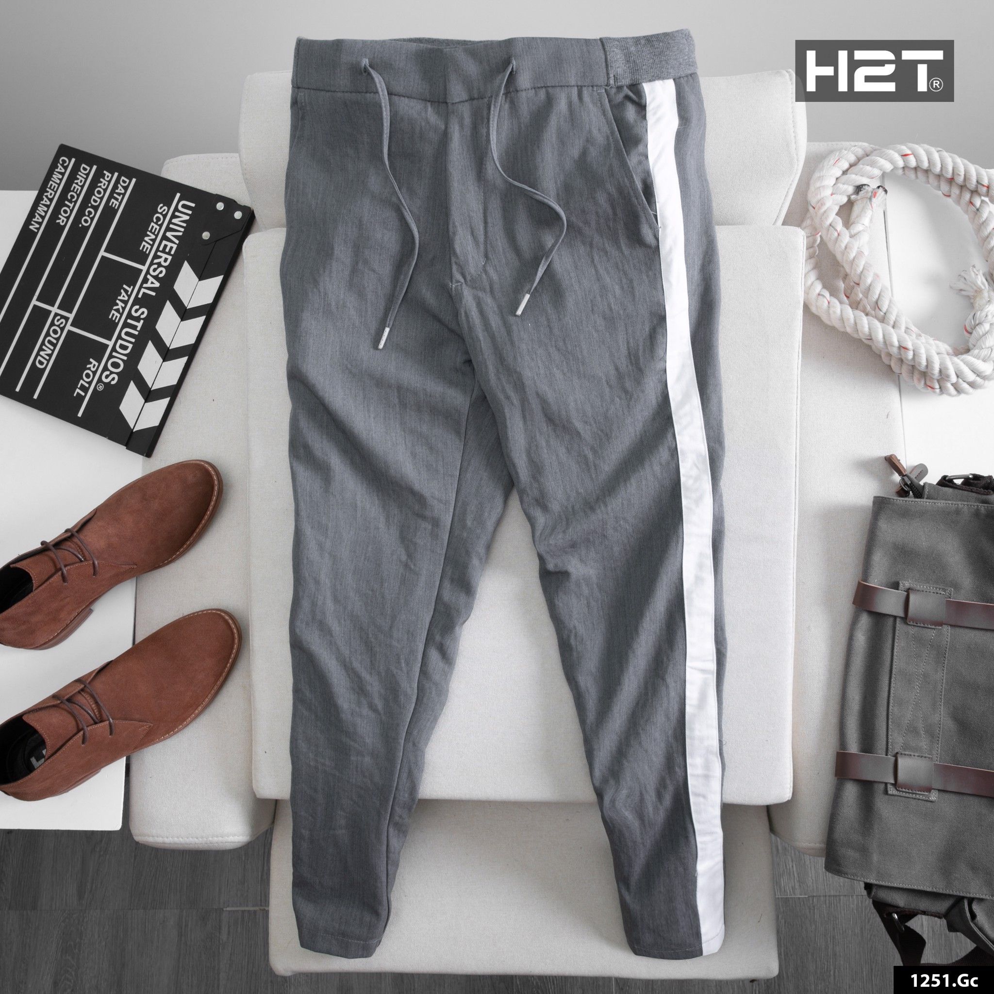Quần Âu Simwood Denim stripe 1251