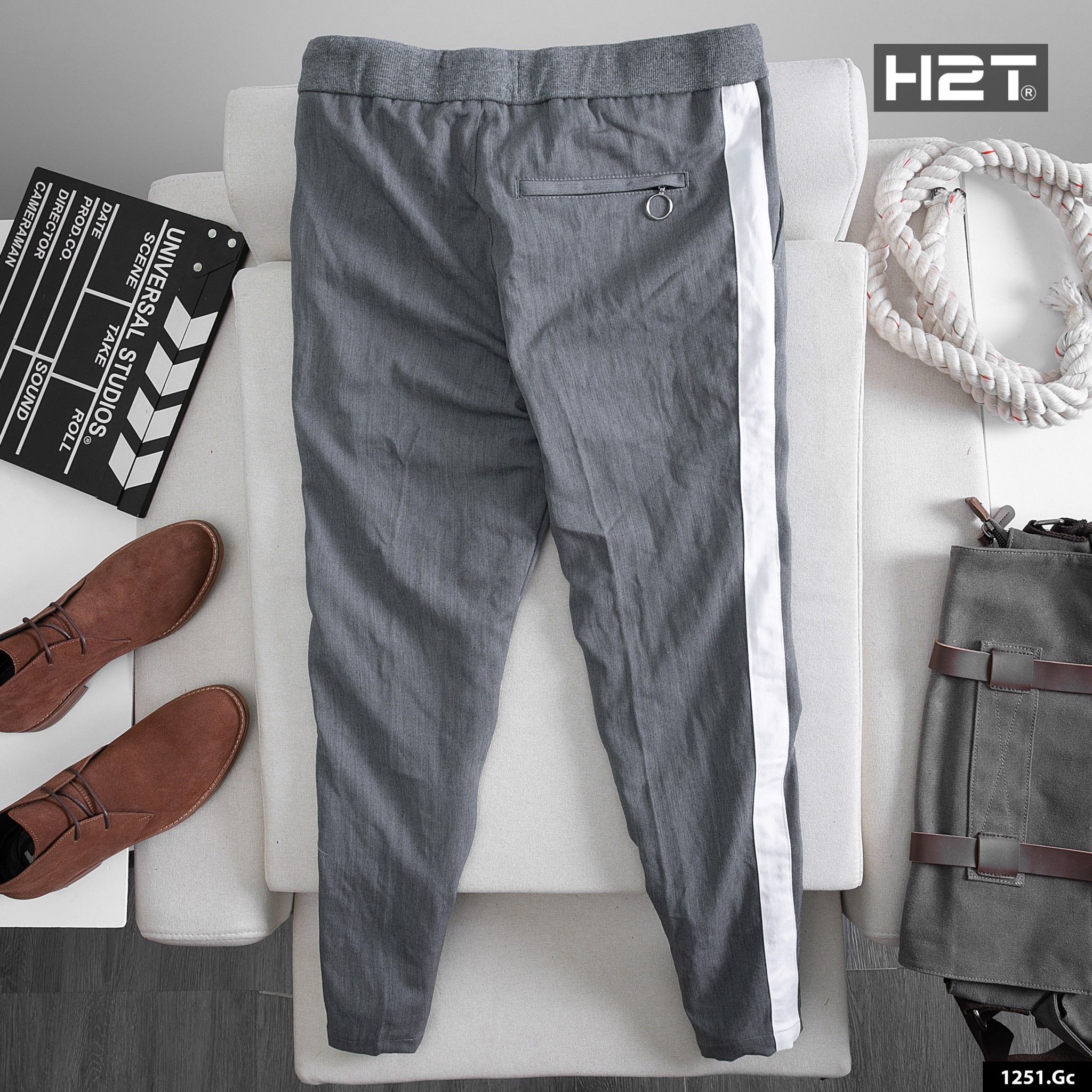Quần Âu Simwood Denim stripe 1251