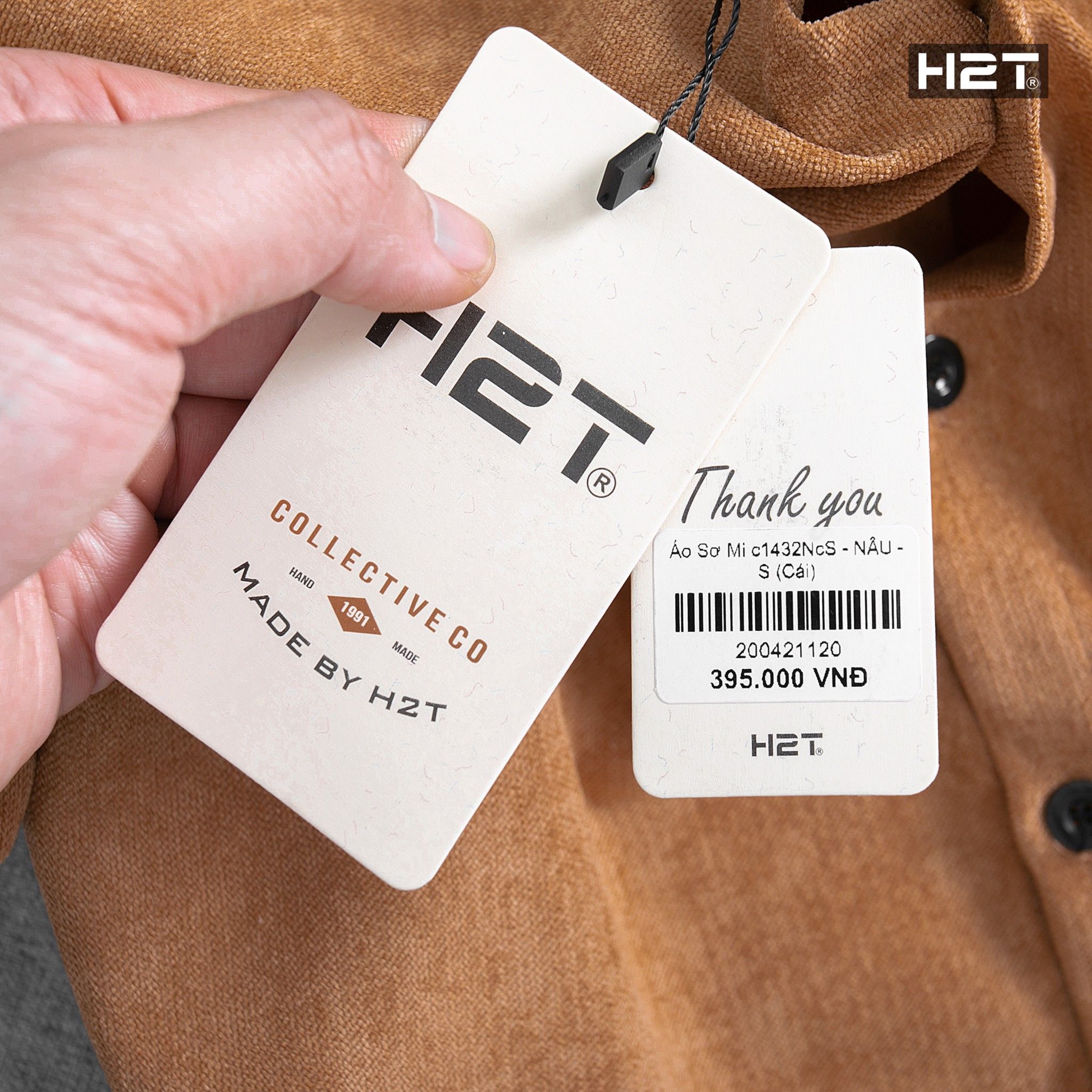 Áo Sơ Mi velvet brown 1432