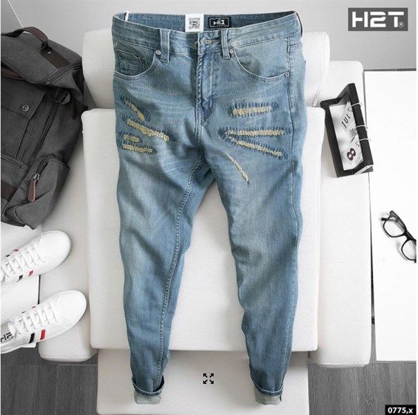 Quần jeans nam rách Q - 0775
