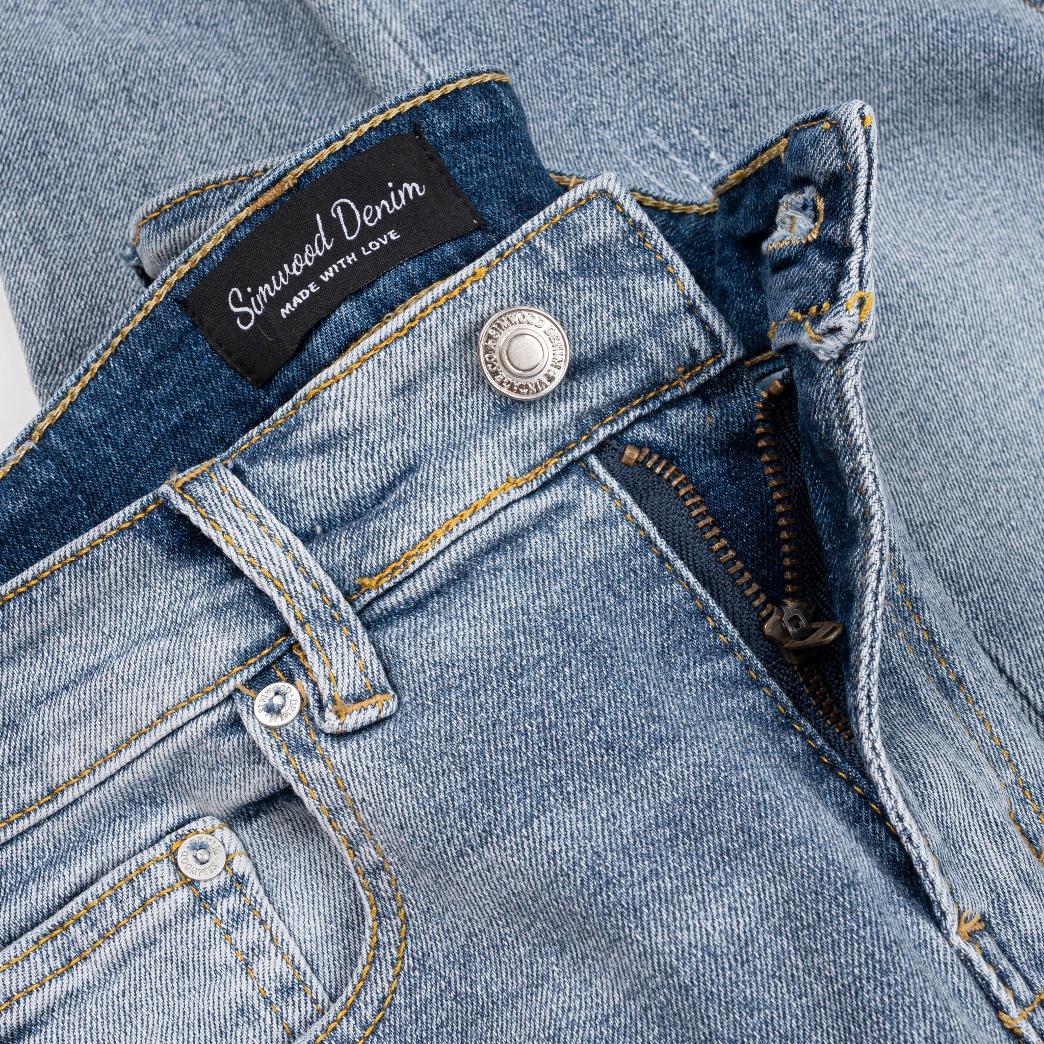 Quần Jeans Slim Tapper Light Blue 1607