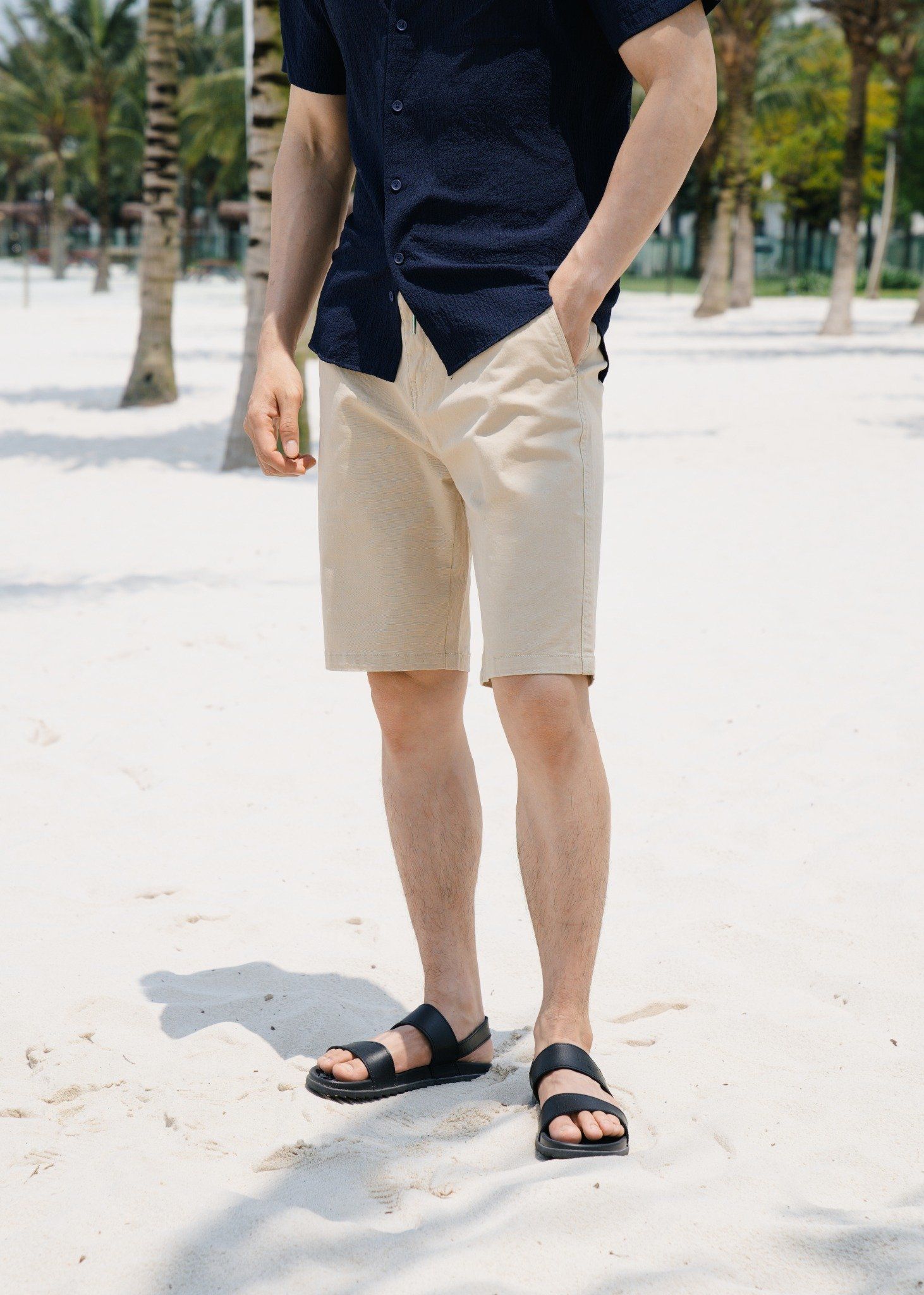 Quần Short Kaki Lưng Thun Dây Rút 1712
