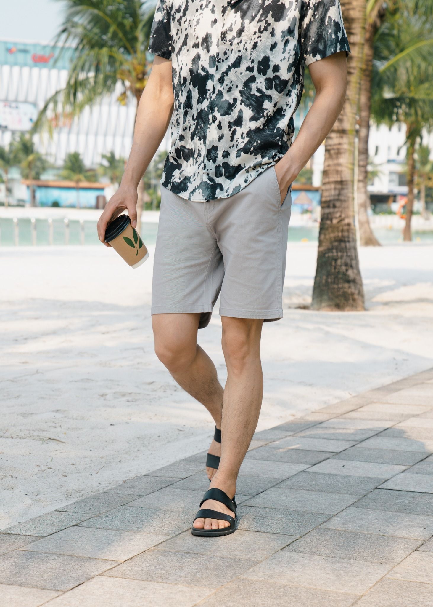 Quần Shorts Kaki Easy Basic 1728