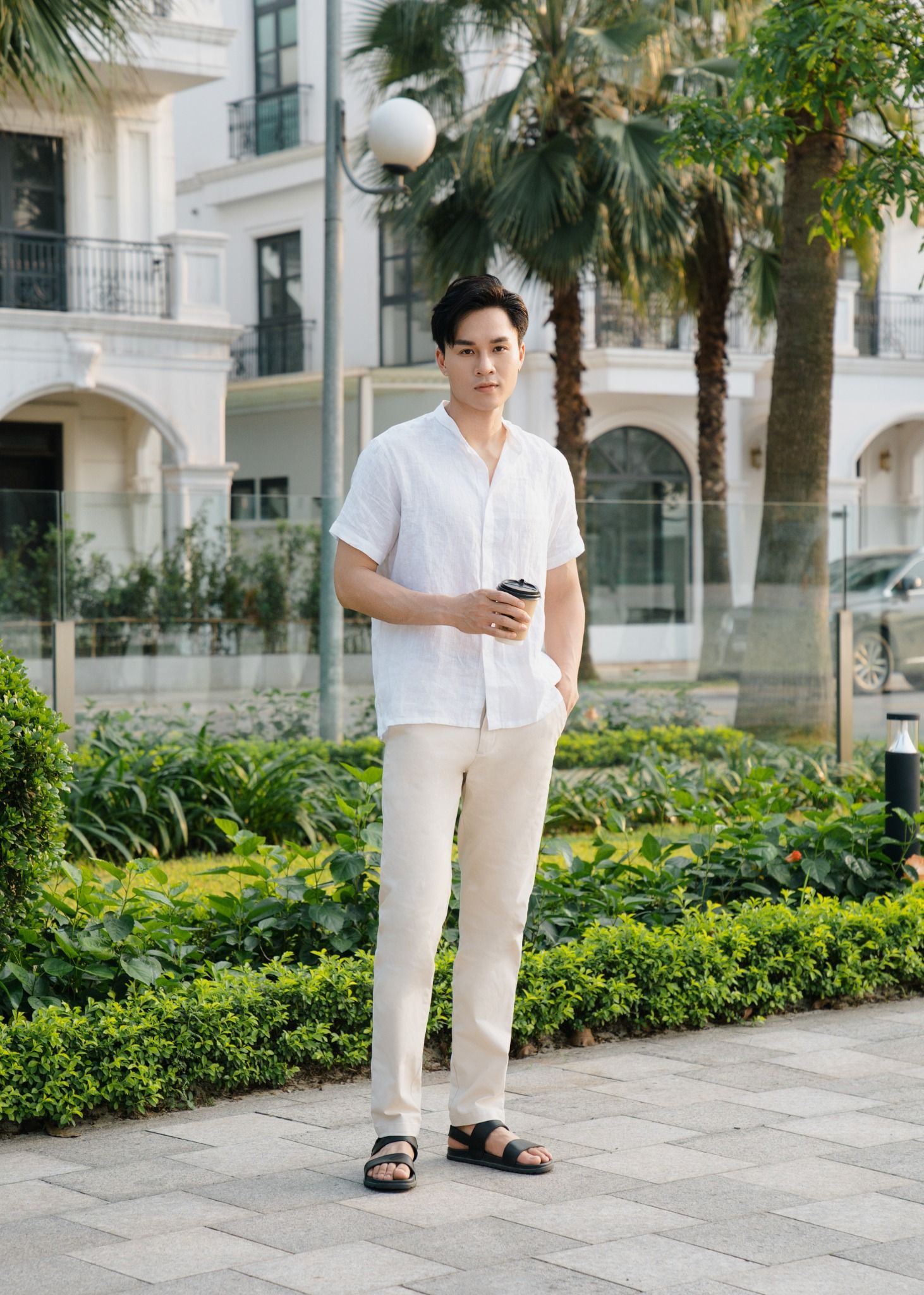 Áo Sơ Mi Đũi Cổ Trụ Collar Linen Shirts 1729