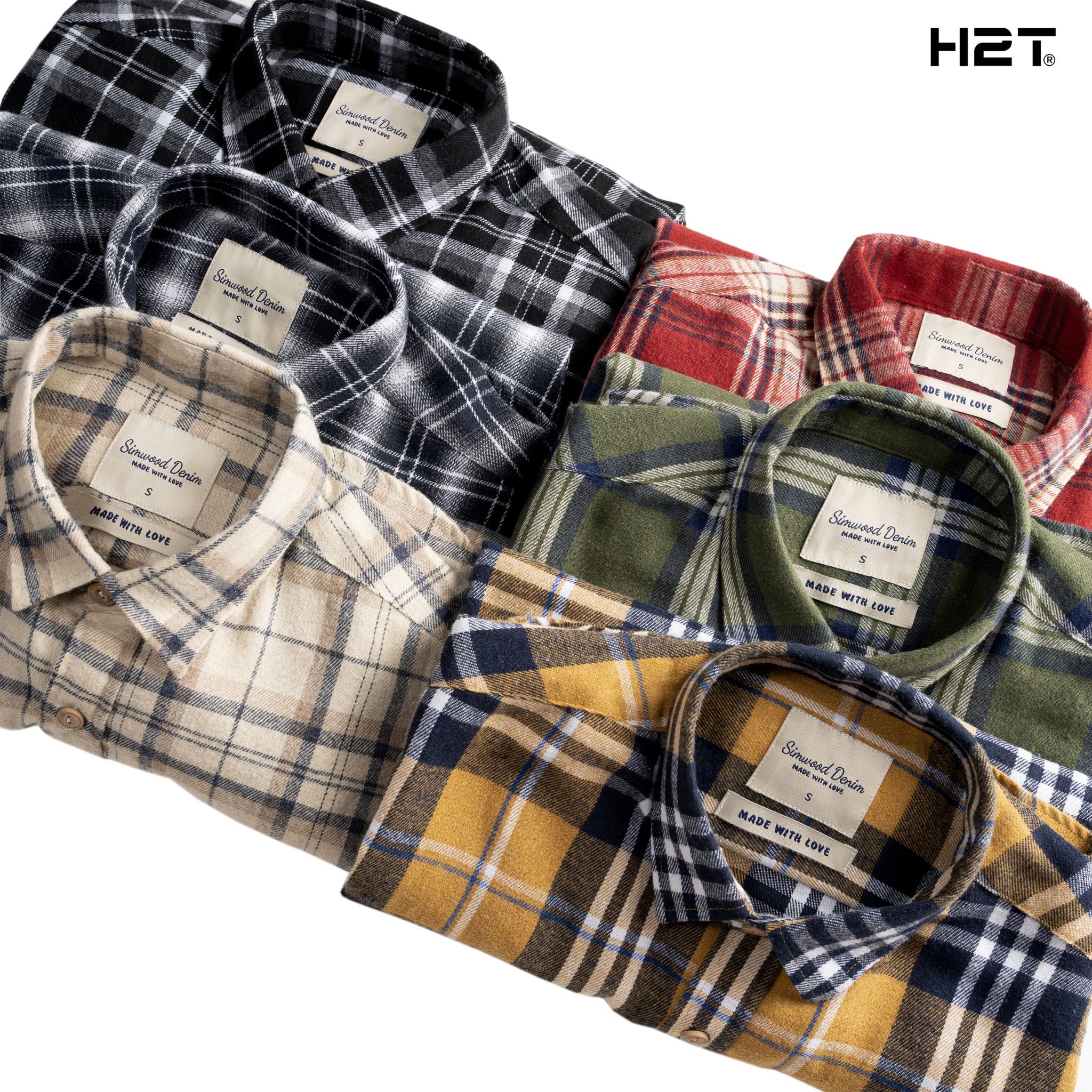  Sơ Mi Flannel Vải Dạ Kẻ Caro 1580 