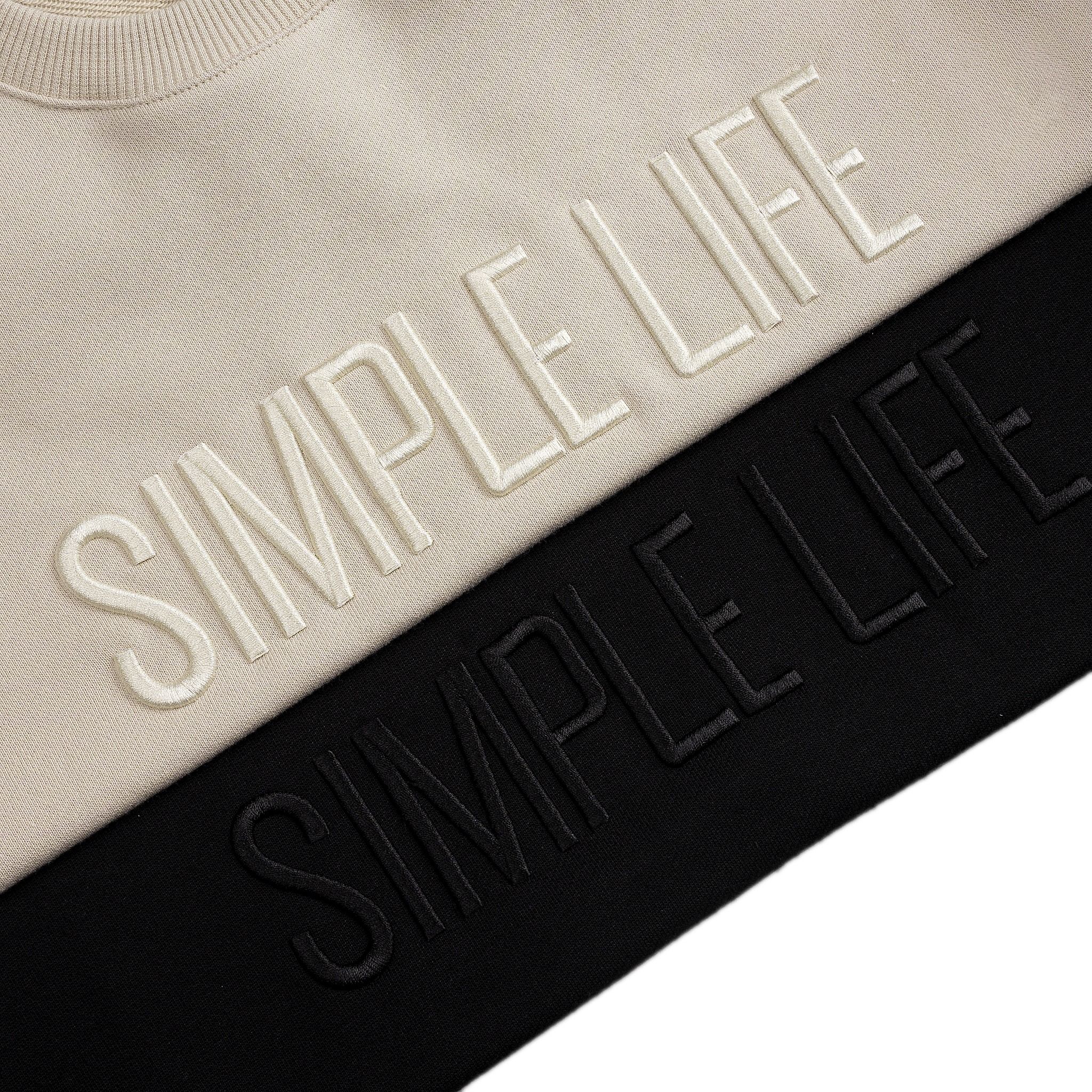 Áo Nỉ Da Cá Thêu Nổi 3D Simple Life 1603
