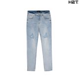  Quần Jeans Light Blue Wash Ripped Slim Tapper 1662 