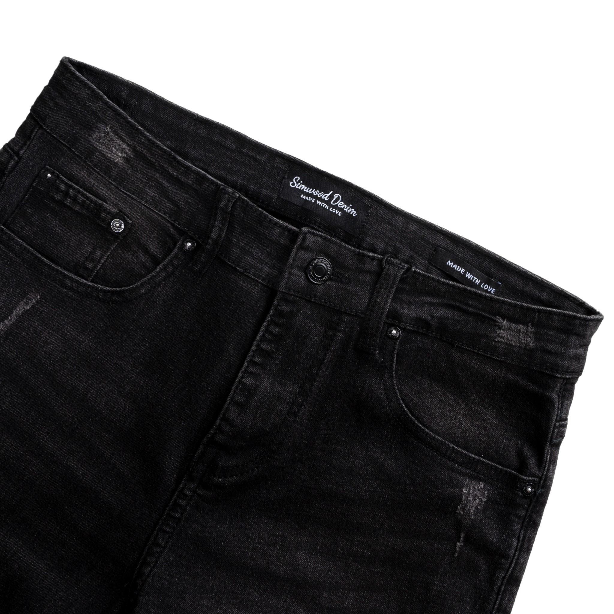  Quần Jeans Black Wash Slim Tapper Simwood Denim 1597 