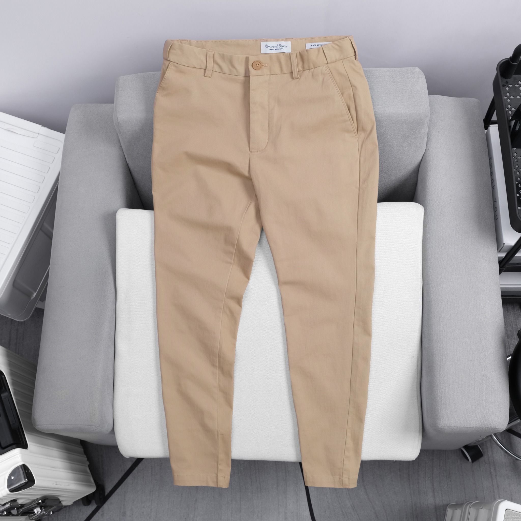 Quần Kaki Smart Fit Lưng Thun Ẩn Simwood Denim 1717