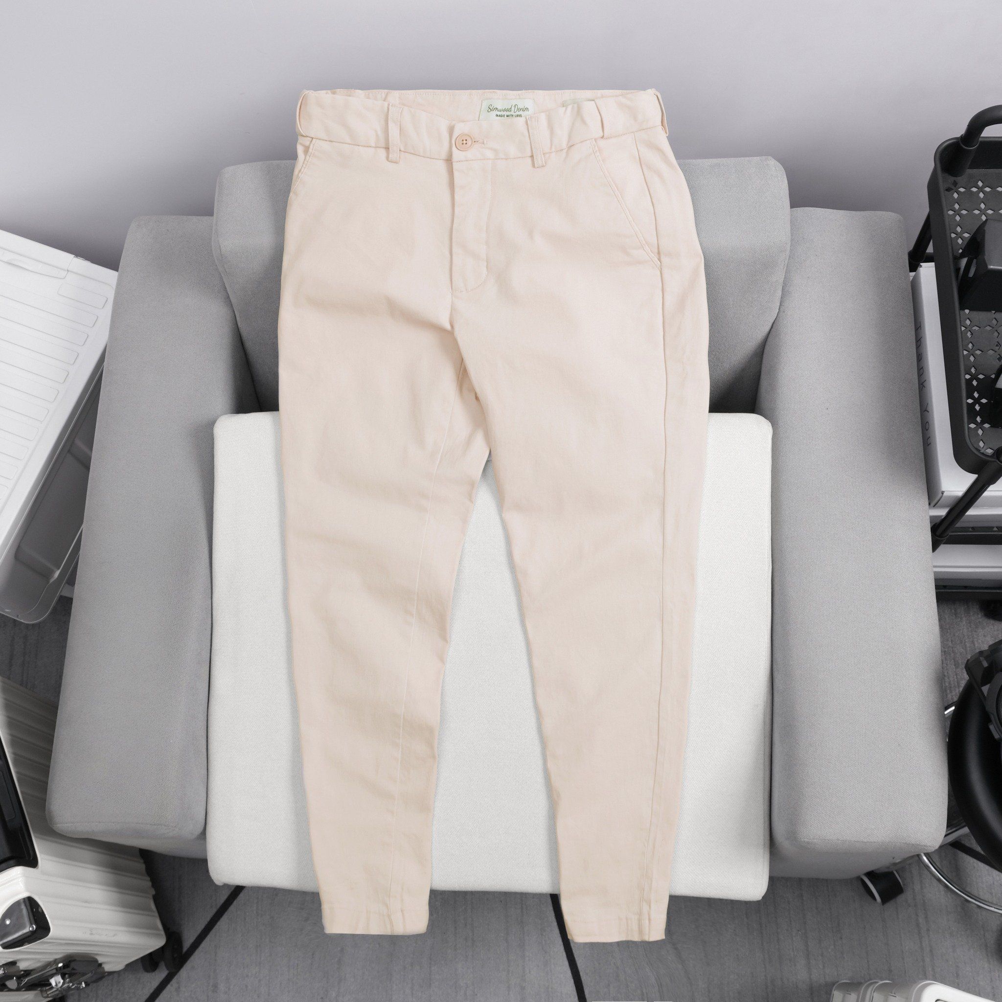 Quần Kaki Smart Fit Lưng Thun Ẩn Simwood Denim 1717
