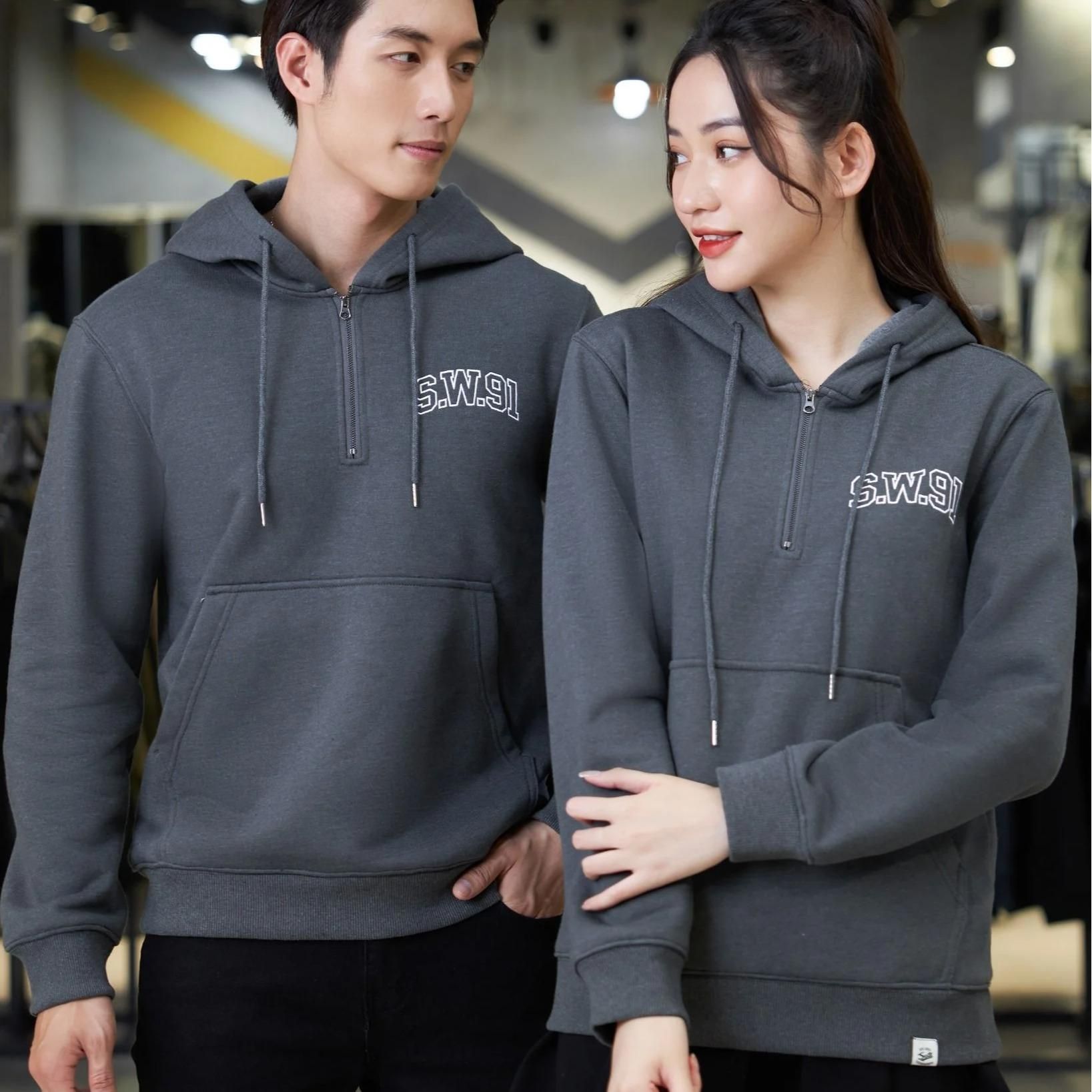 Áo Hoodie Nỉ Bông Cổ Zip SW91 1583
