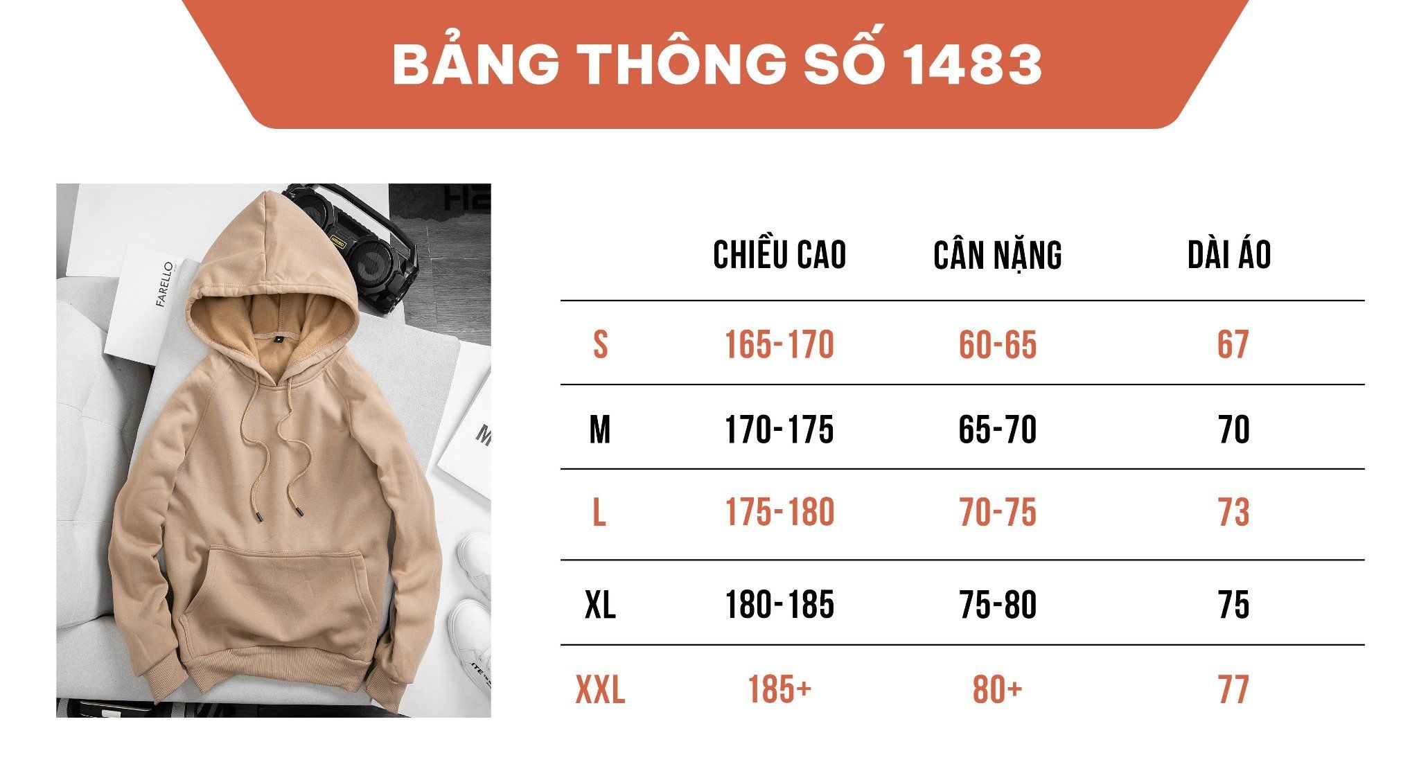 Áo Hoodie c1483BcS