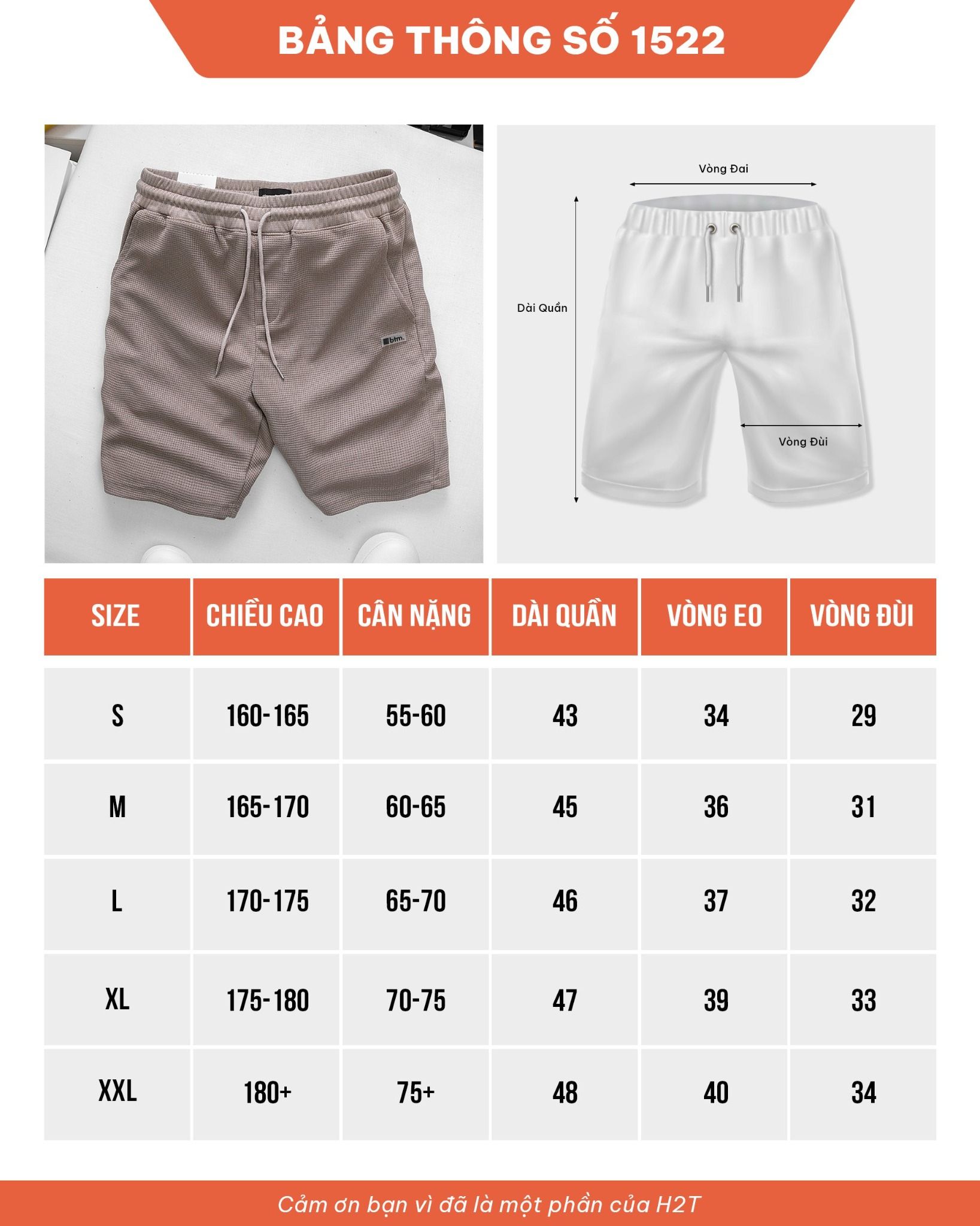  Quần Short Essentials B.T.M 1522 