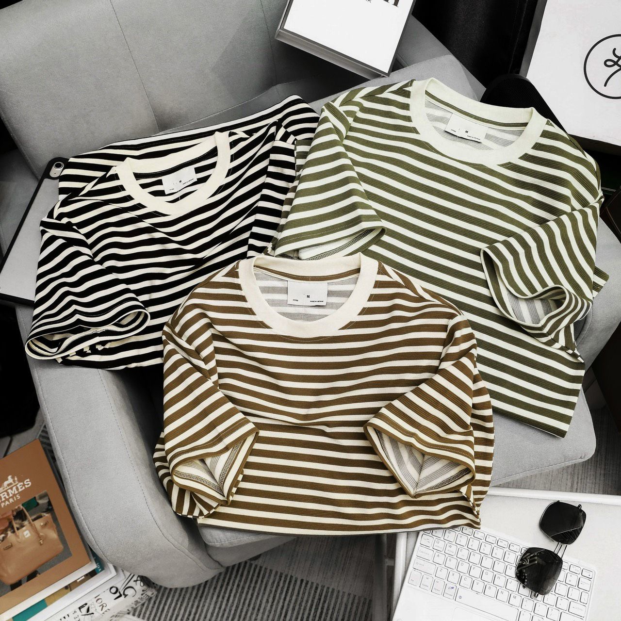  Áo Thun Sọc Ngang Horizontal Stripe T-shirts 1723 