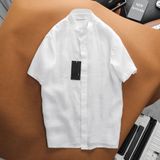  Áo Sơ Mi Đũi Cổ Trụ Collar Linen Shirts 1729 