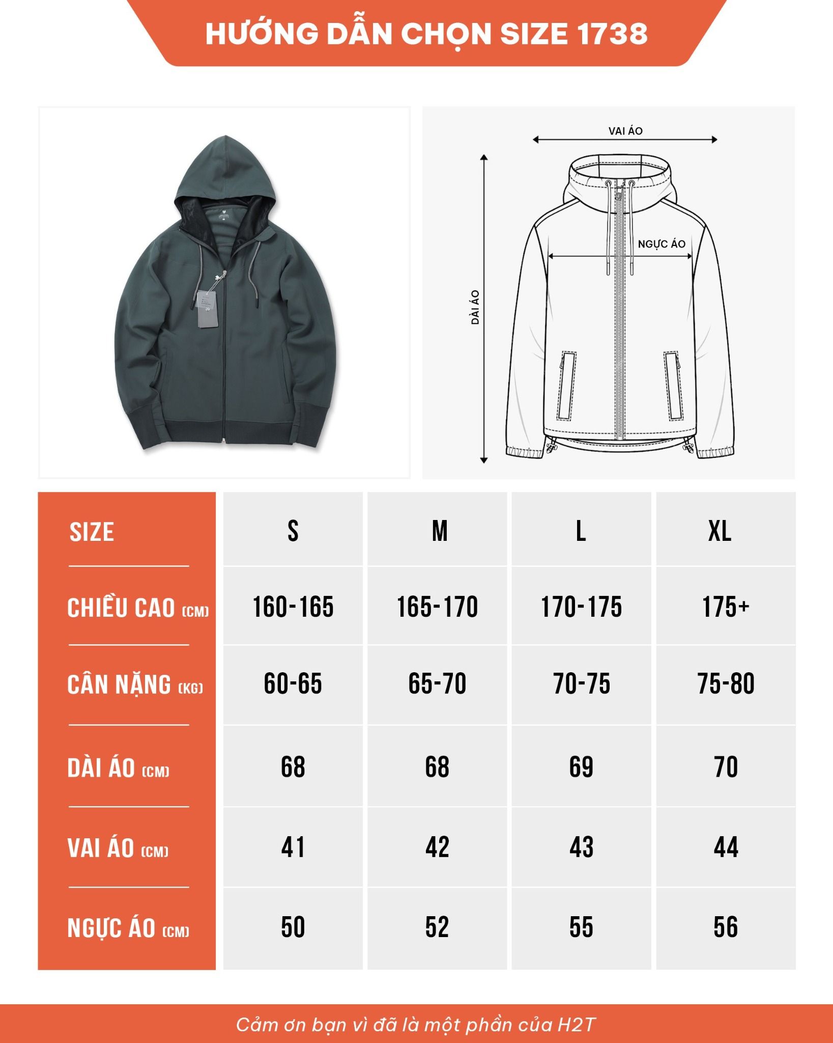  Áo Chống Nắng Anti UV Cotton Jacket 1738 