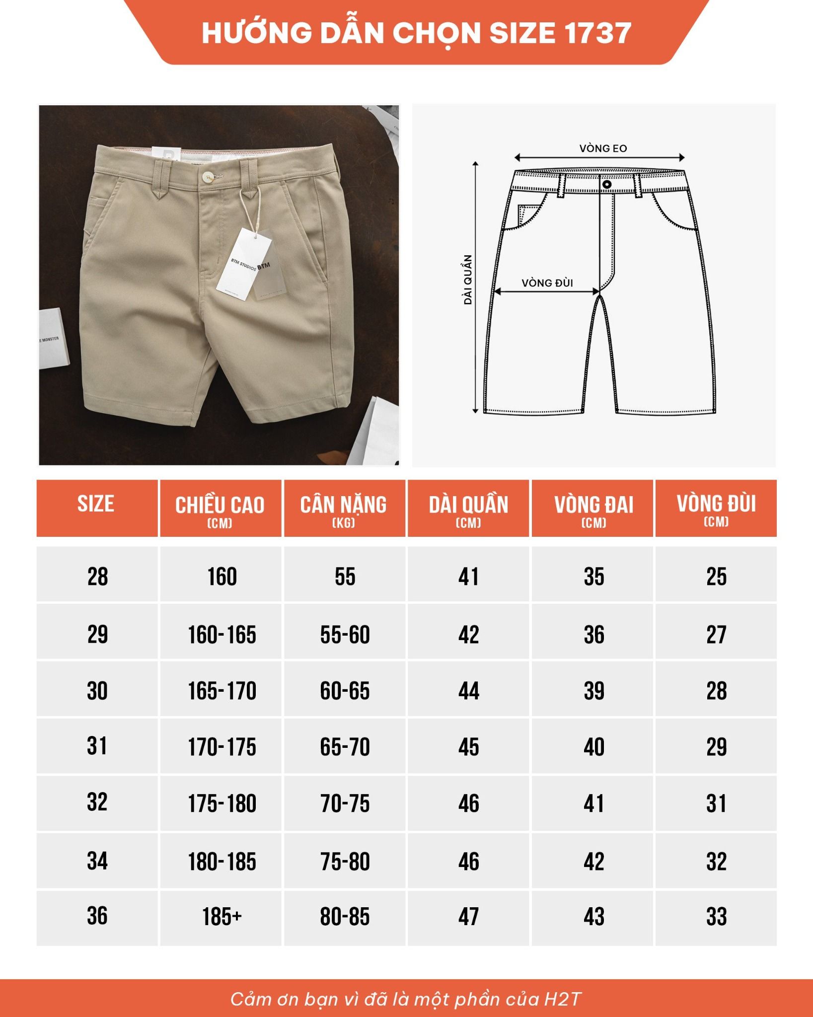 Quần Shorts Basic Pique 1737