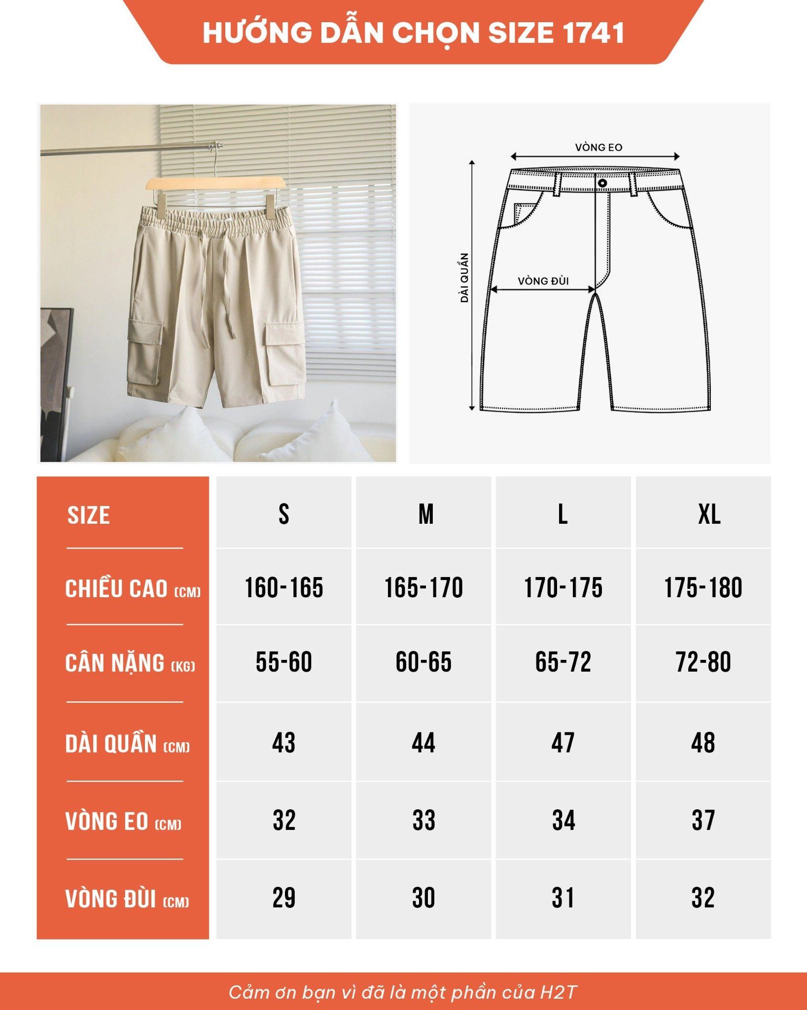 Quần Shorts Gió Túi Hộp 1741