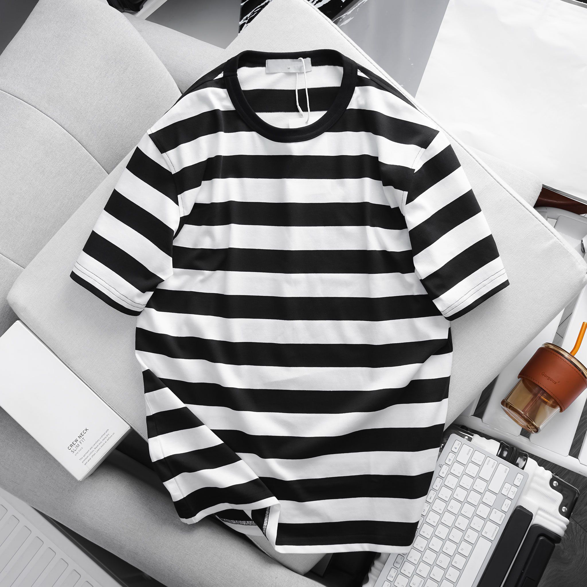 Áo Thun Sọc Ngang Bản To Horizontal Stripes 1743