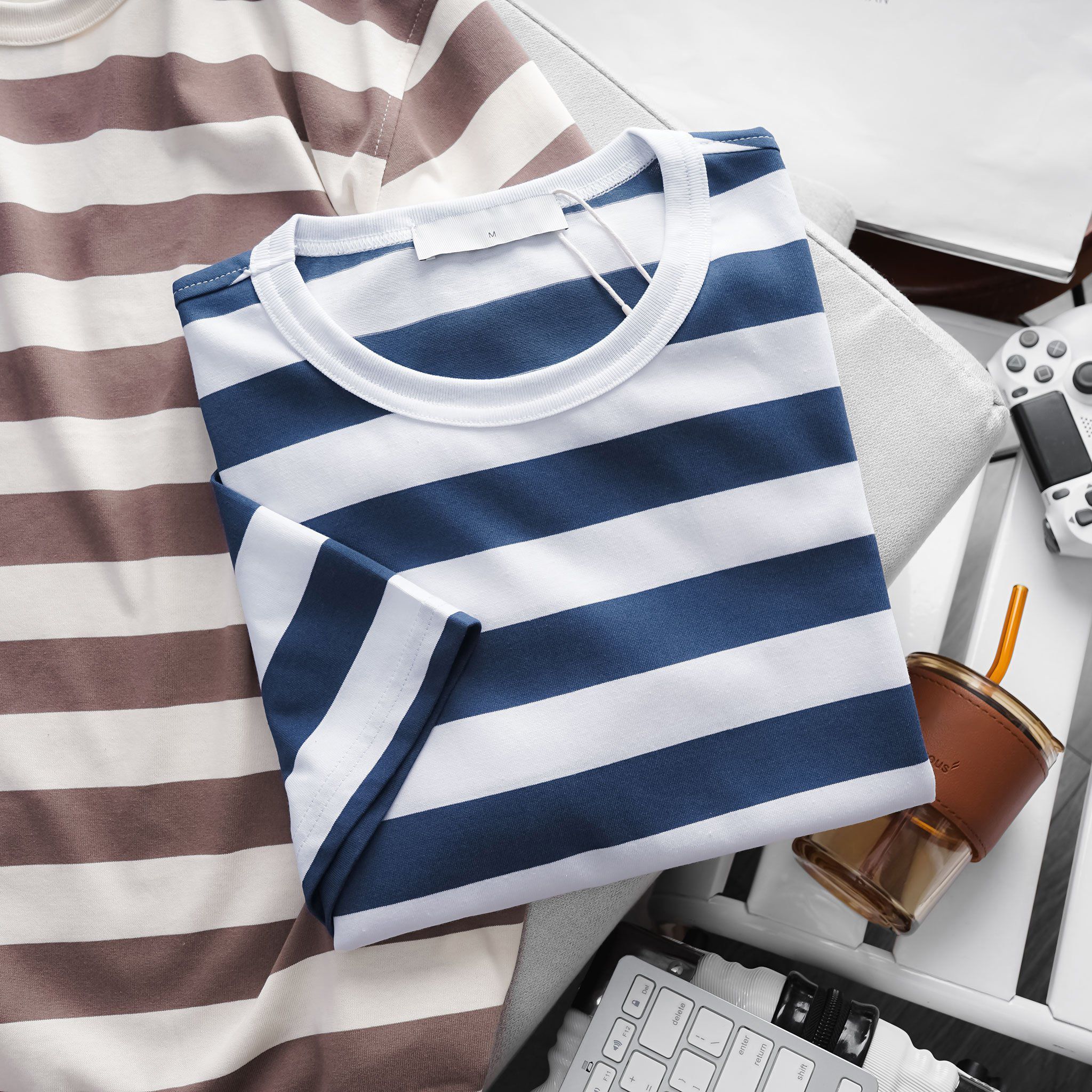 Áo Thun Sọc Ngang Bản To Horizontal Stripes 1743