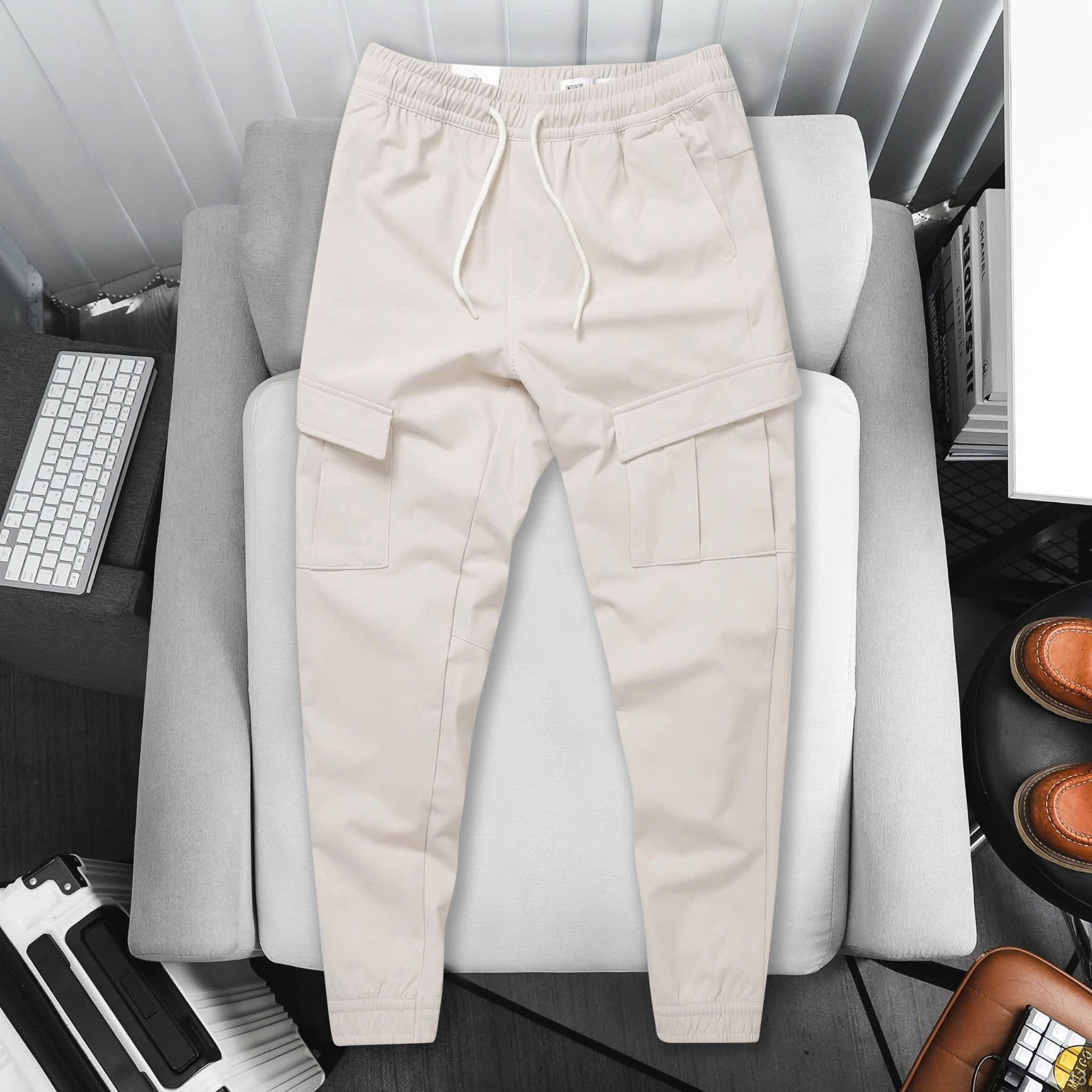 Quần Jogger Nỉ Bo Rib Basic 1787