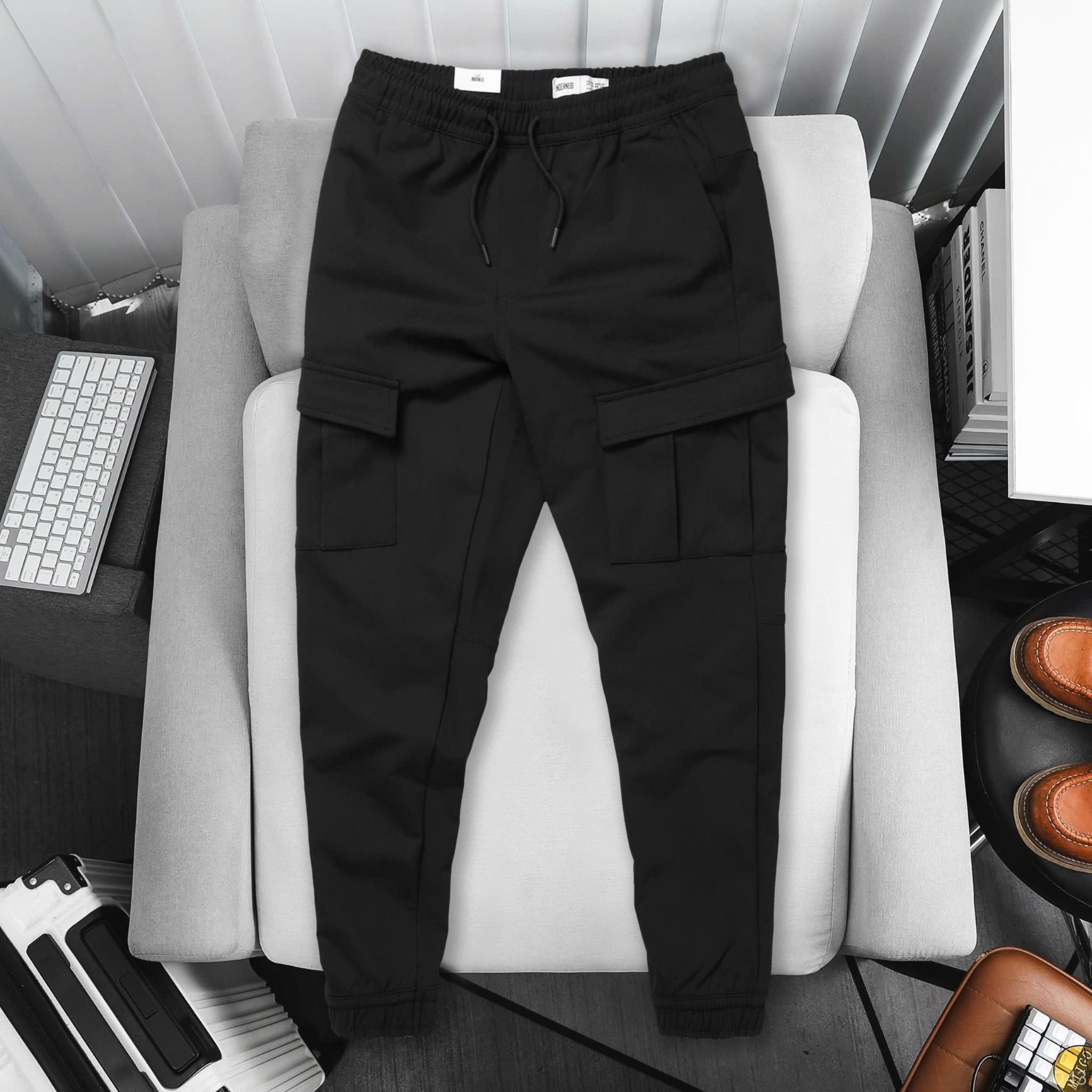 Quần Jogger Nỉ Bo Rib Basic 1787