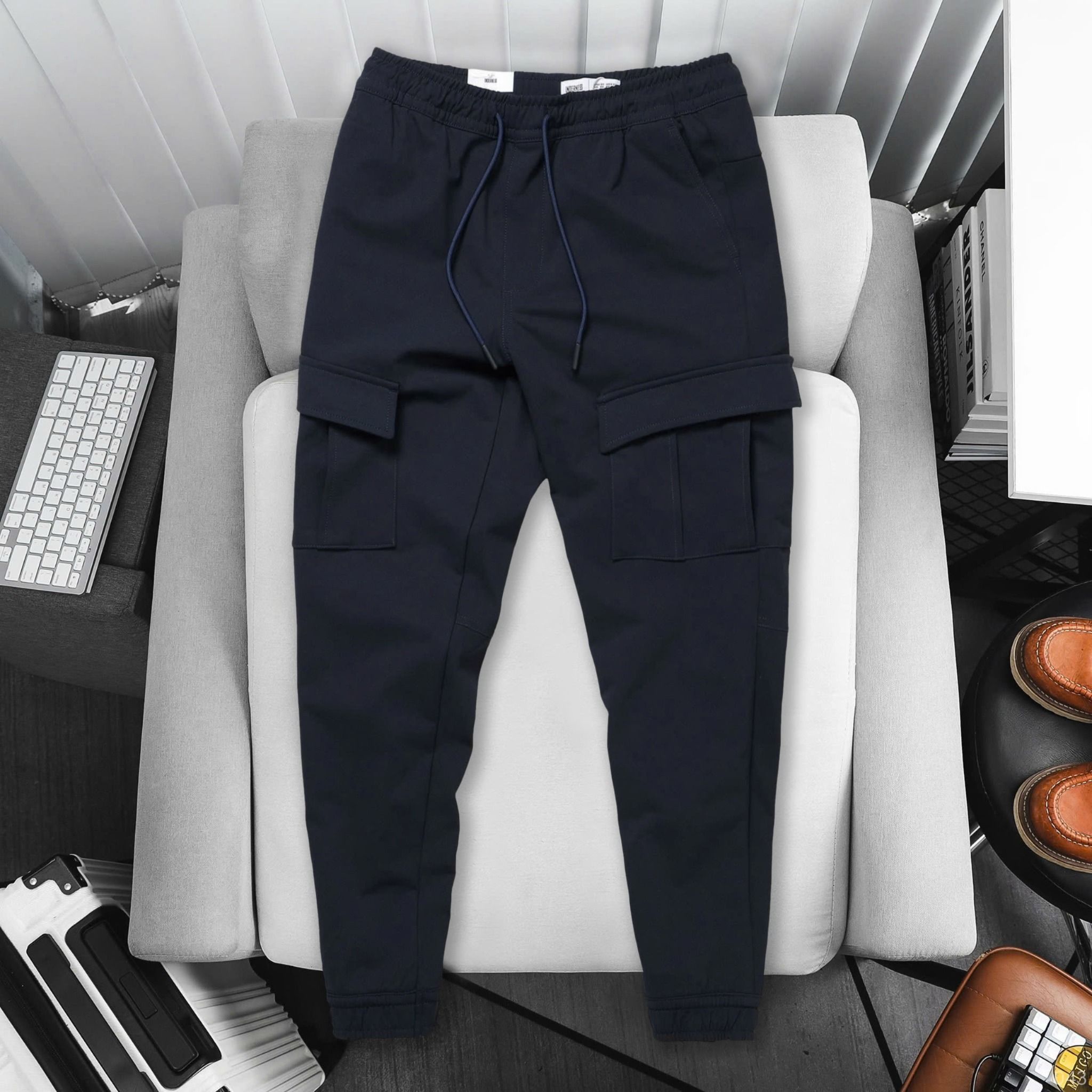 Quần Jogger Nỉ Bo Rib Basic 1787