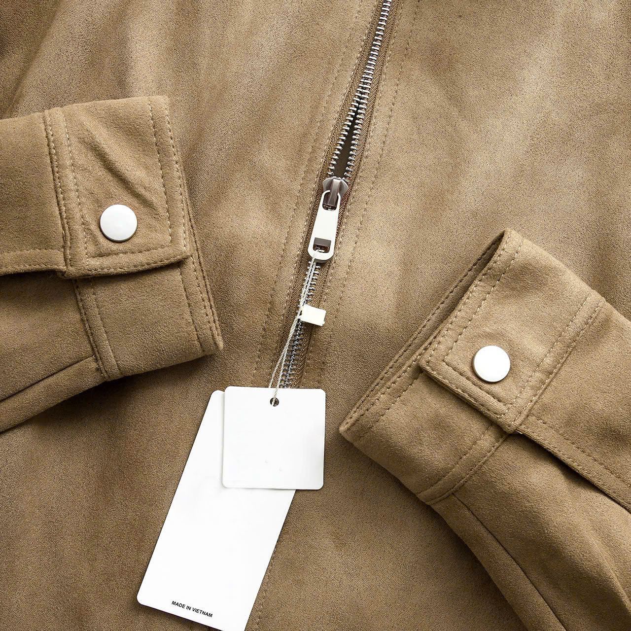 Áo Khoác Da Lộn Cổ Đứng Suede Jacket 1790
