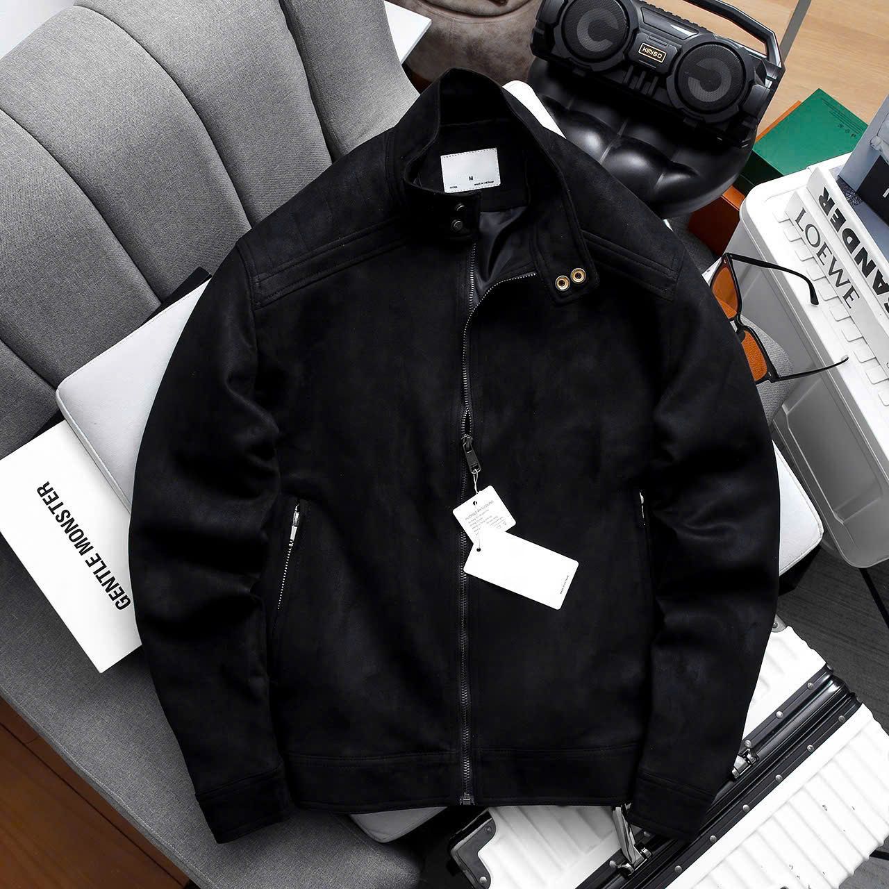 Áo Khoác Da Lộn Cổ Đứng Suede Jacket 1790