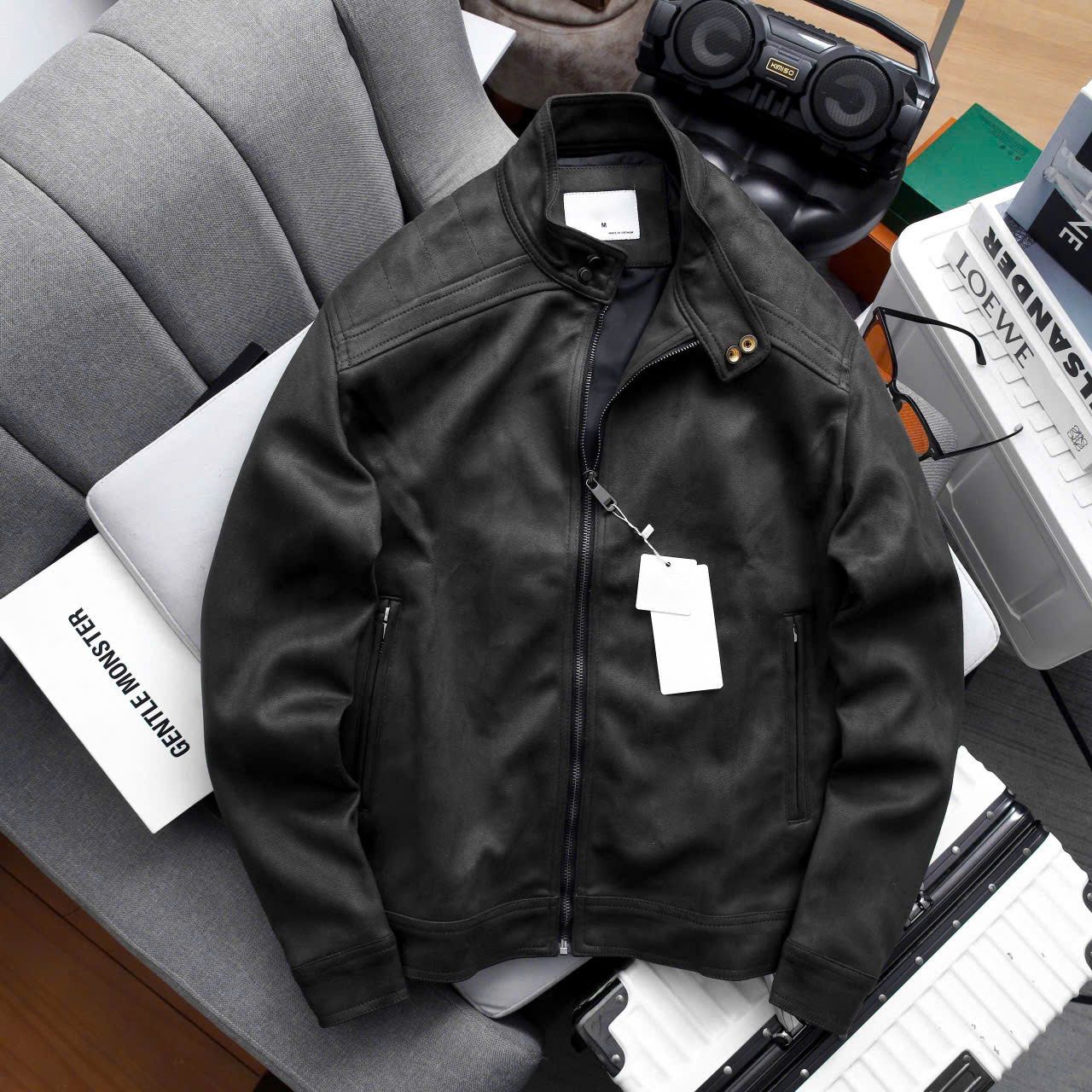 Áo Khoác Da Lộn Cổ Đứng Suede Jacket 1790