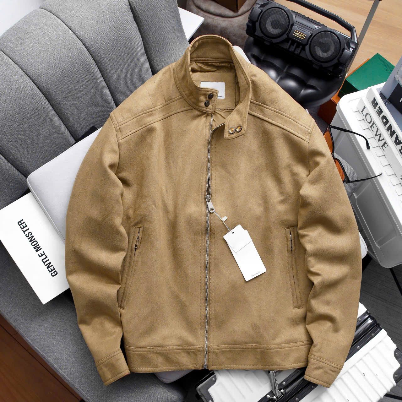 Áo Khoác Da Lộn Cổ Đứng Suede Jacket 1790