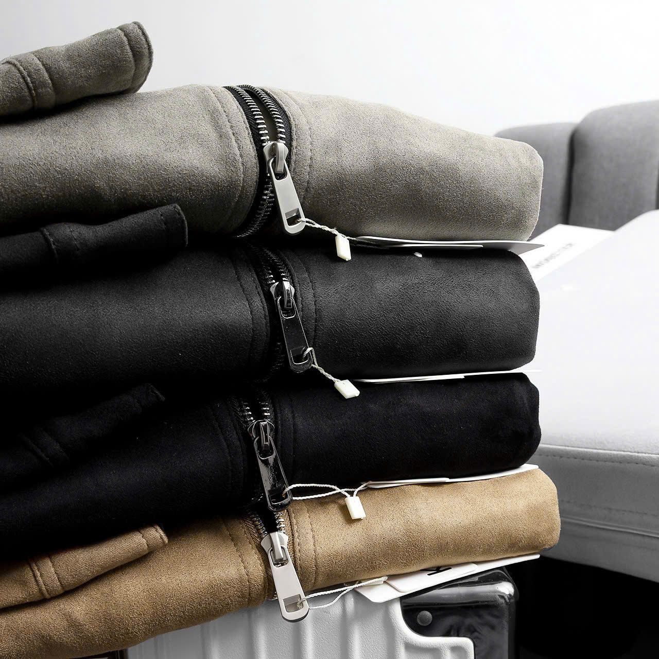 Áo Khoác Da Lộn Cổ Đứng Suede Jacket 1790