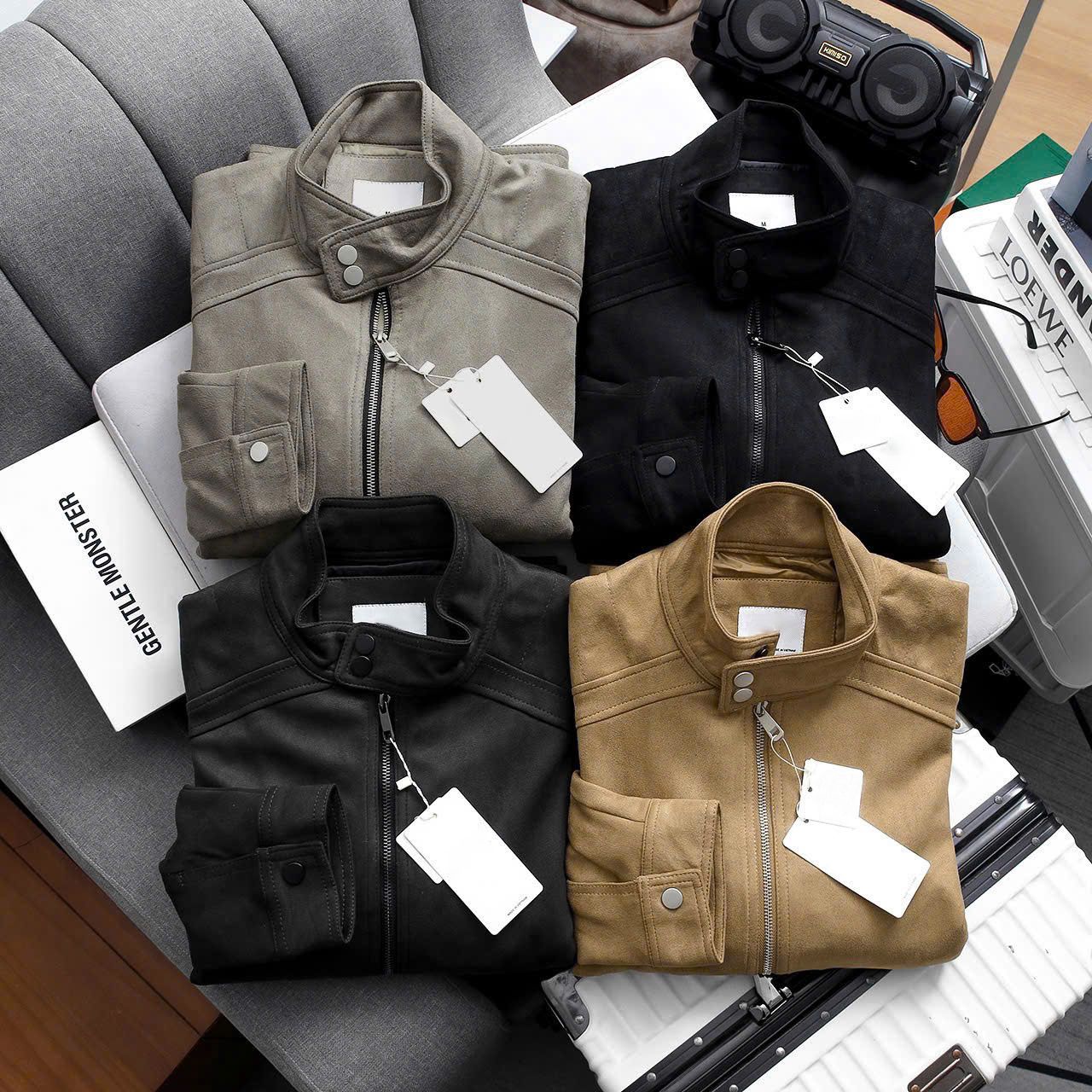 Áo Khoác Da Lộn Cổ Đứng Suede Jacket 1790