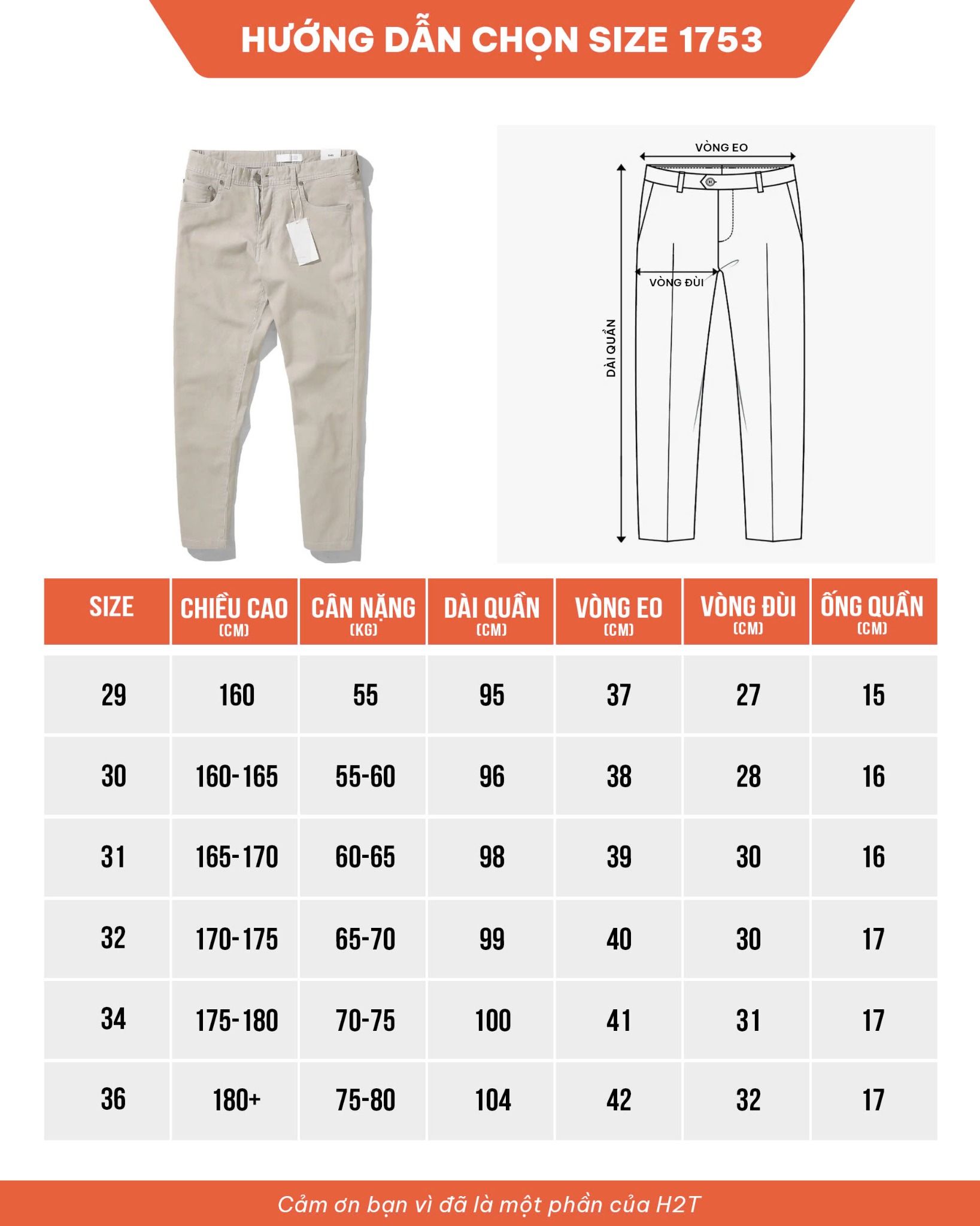 Quần Kaki Original Denim 1753