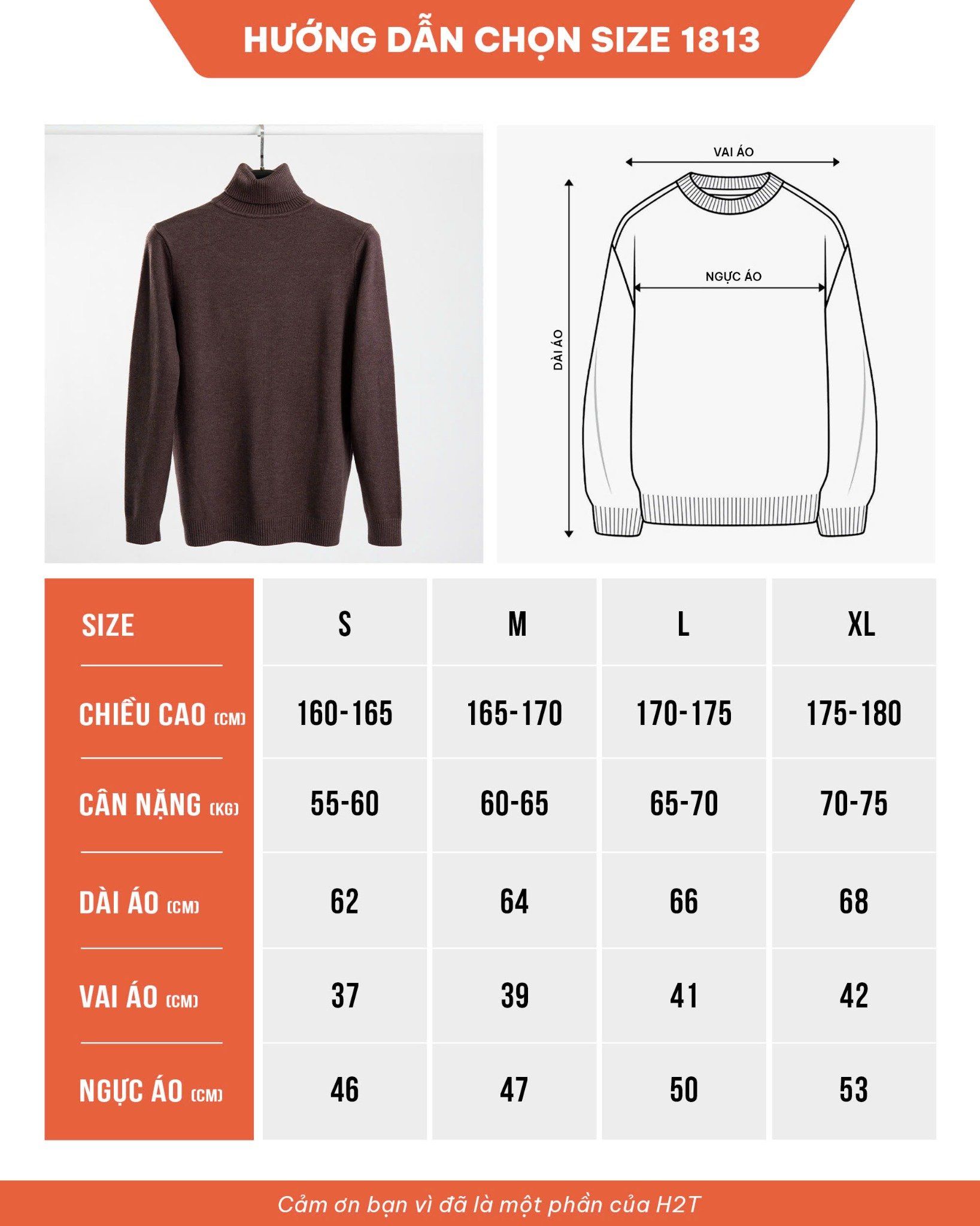Áo Len Cổ Lọ Turtleneck Sweater 1813
