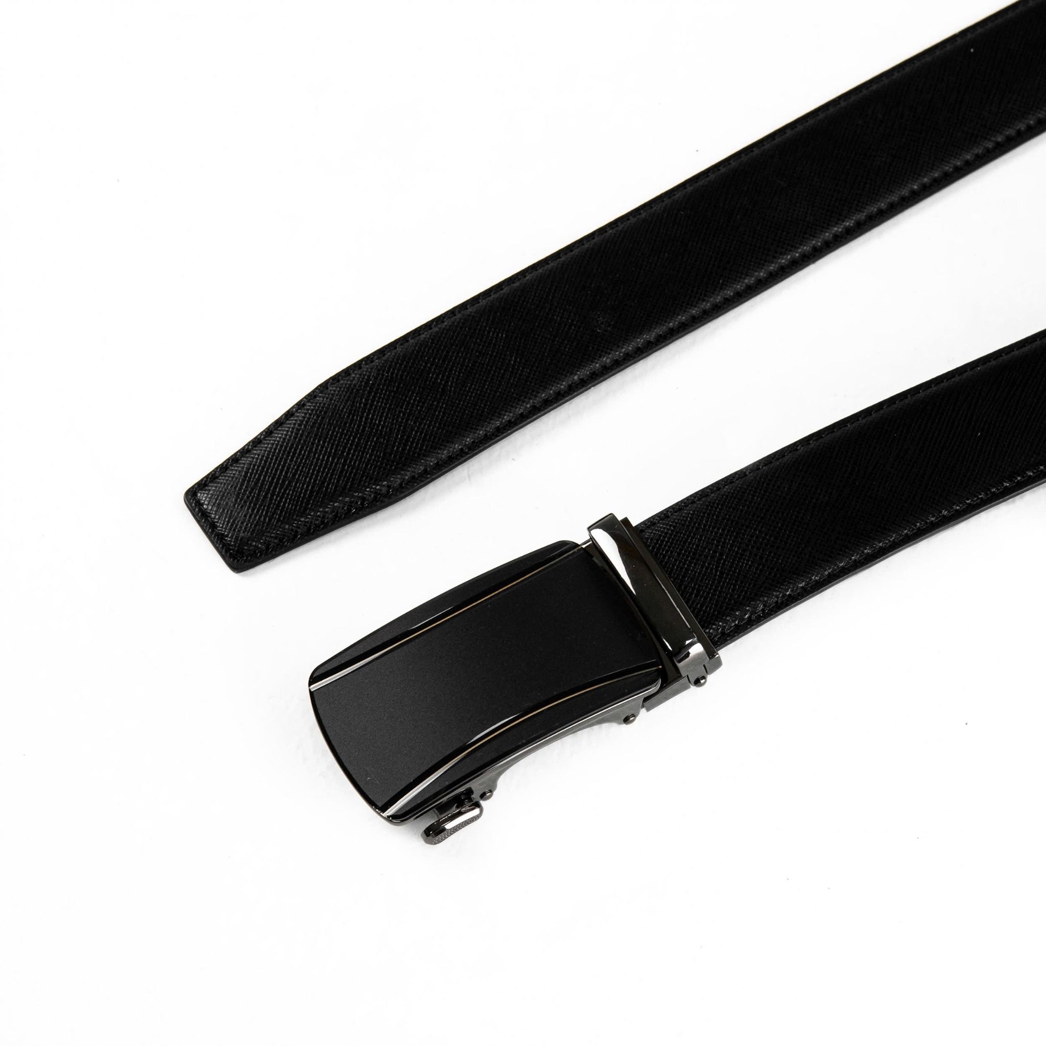 Thắt Lưng Nam Mặt Phối Viền Vàng Cong 1822